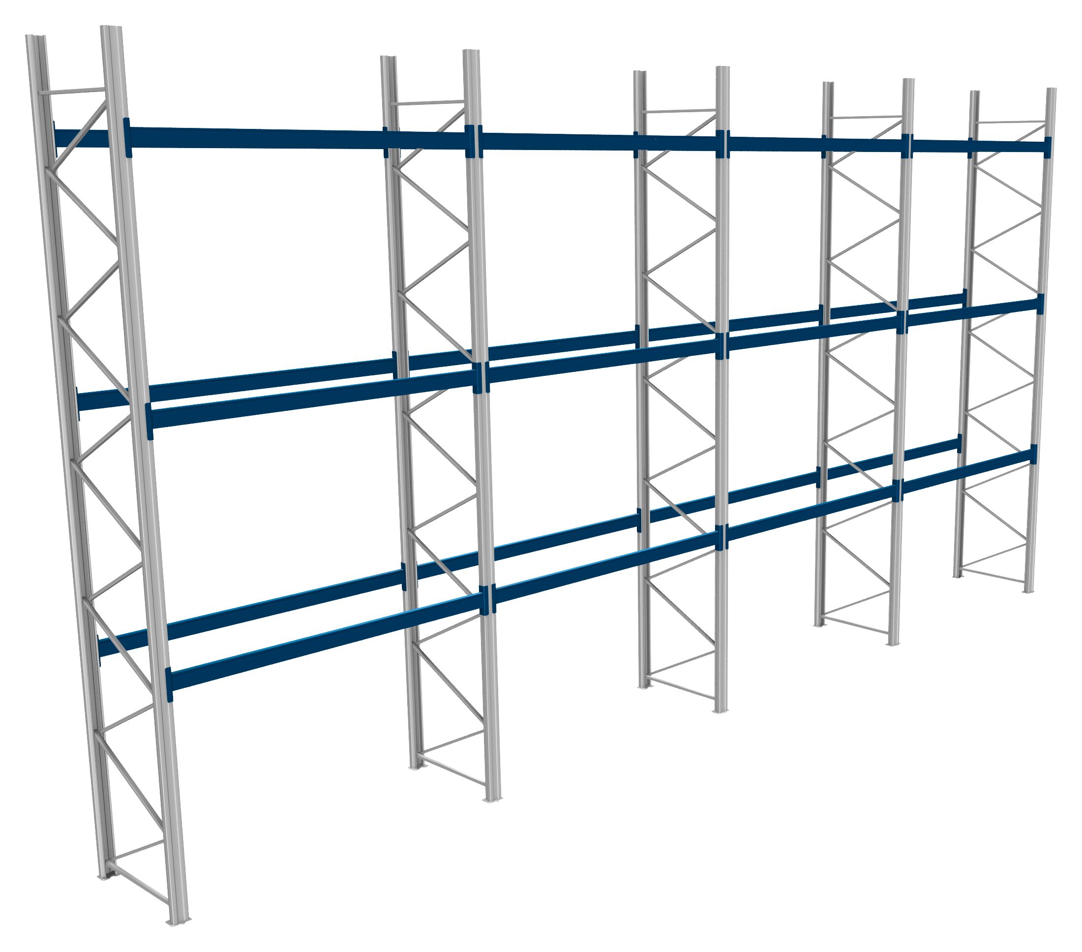 Palettenregale - 600 kg Palettengewicht, Feldbreite 2700 mm