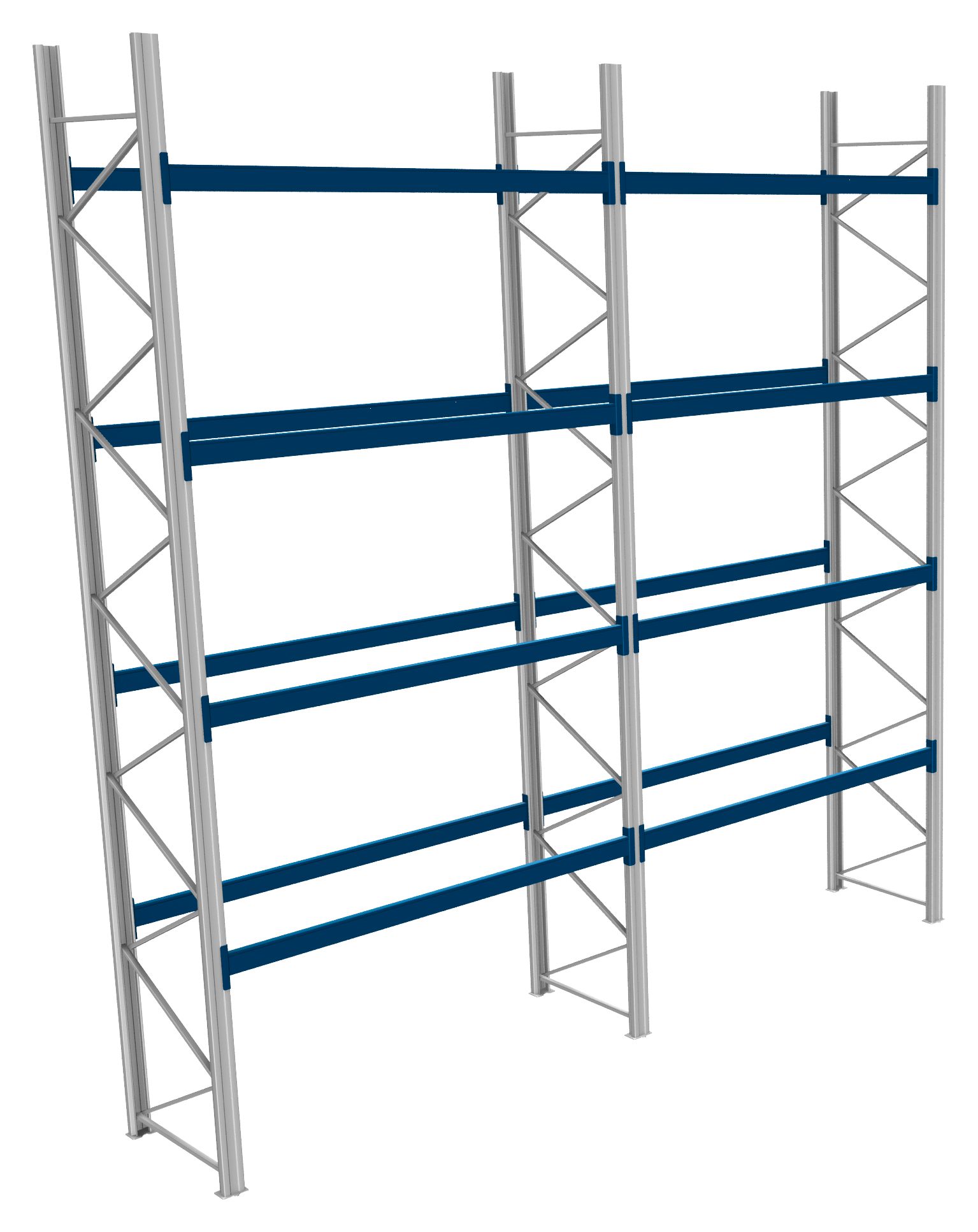 Palettenregale - 600 kg Palettengewicht, Feldbreite 2700 mm