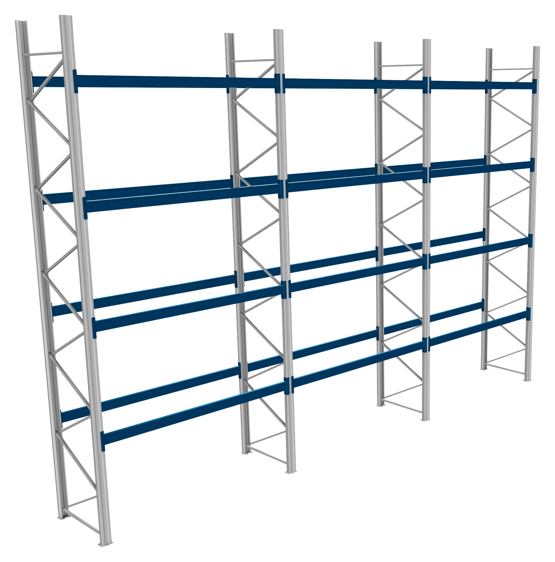 Palettenregale - 600 kg Palettengewicht, Feldbreite 2700 mm