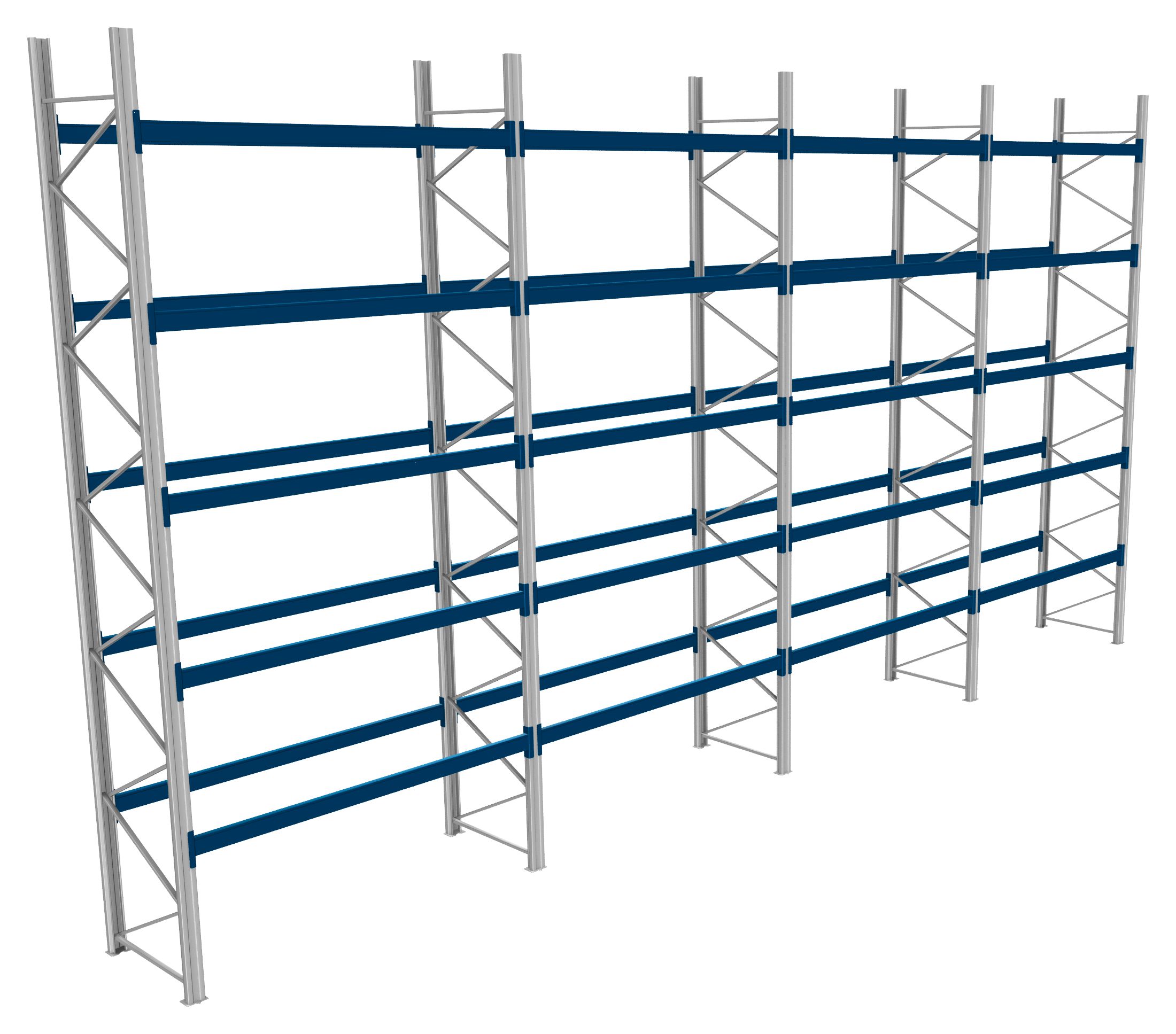 Palettenregale - 600 kg Palettengewicht, Feldbreite 2700 mm