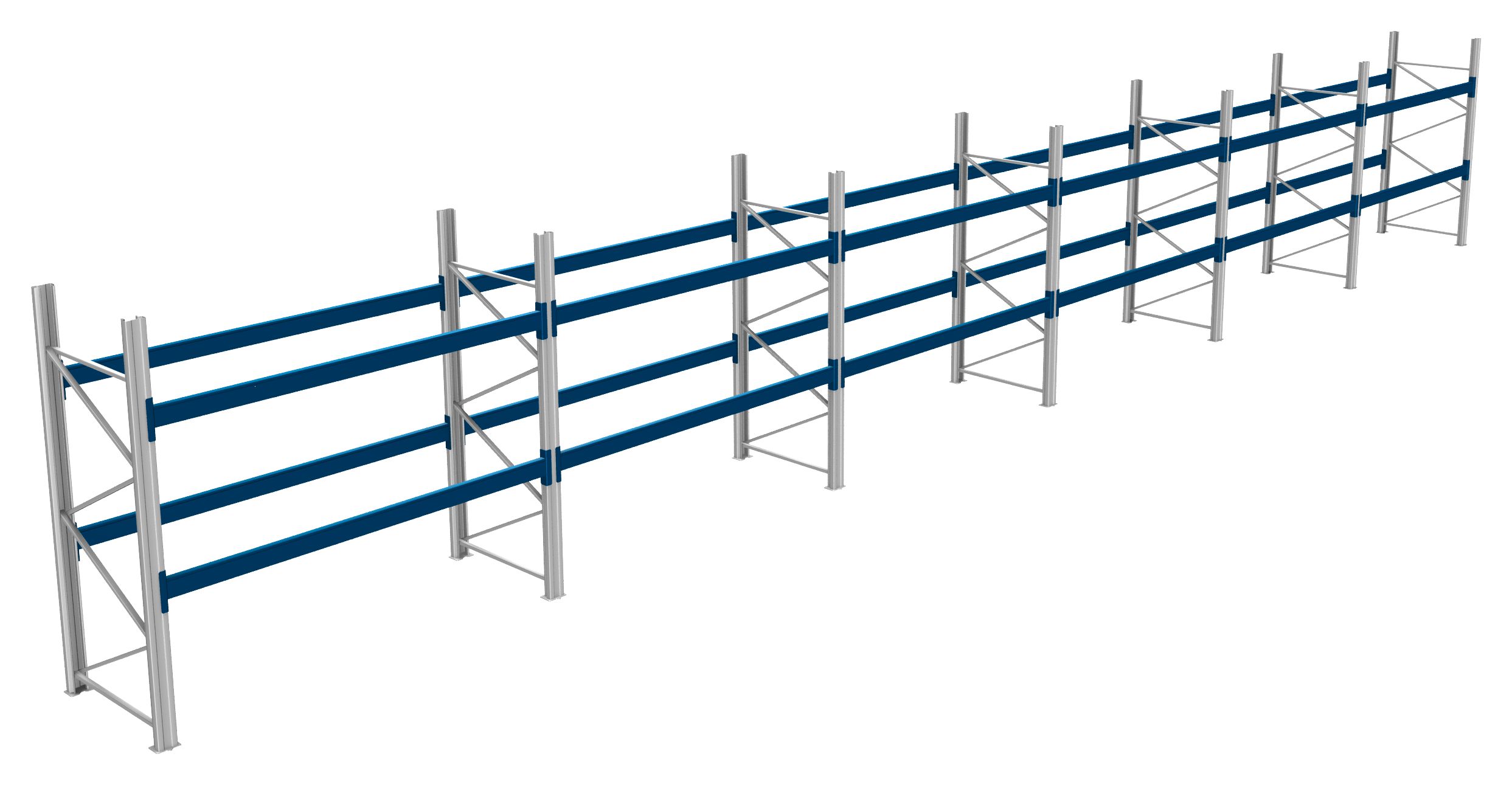 Palettenregale - 800 kg Palettengewicht, Feldbreite 2700 mm