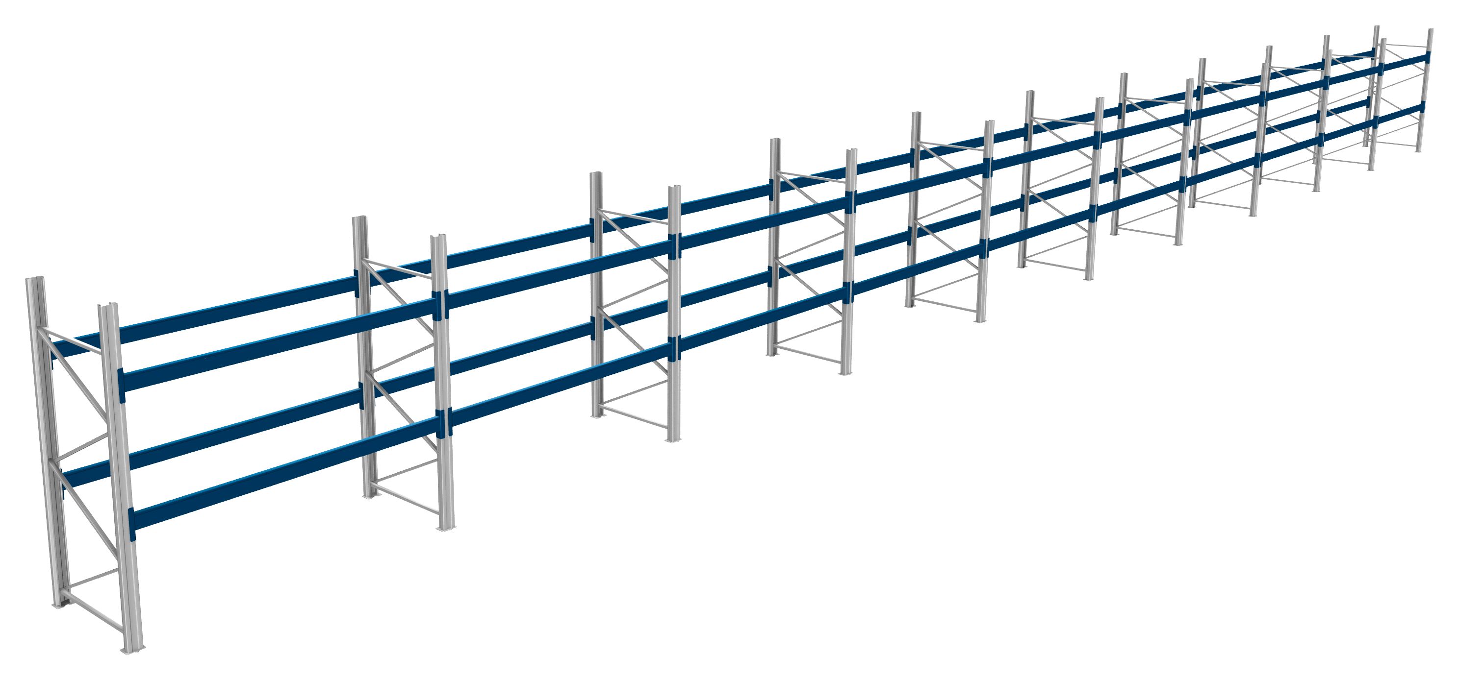 Palettenregale - 800 kg Palettengewicht, Feldbreite 2700 mm