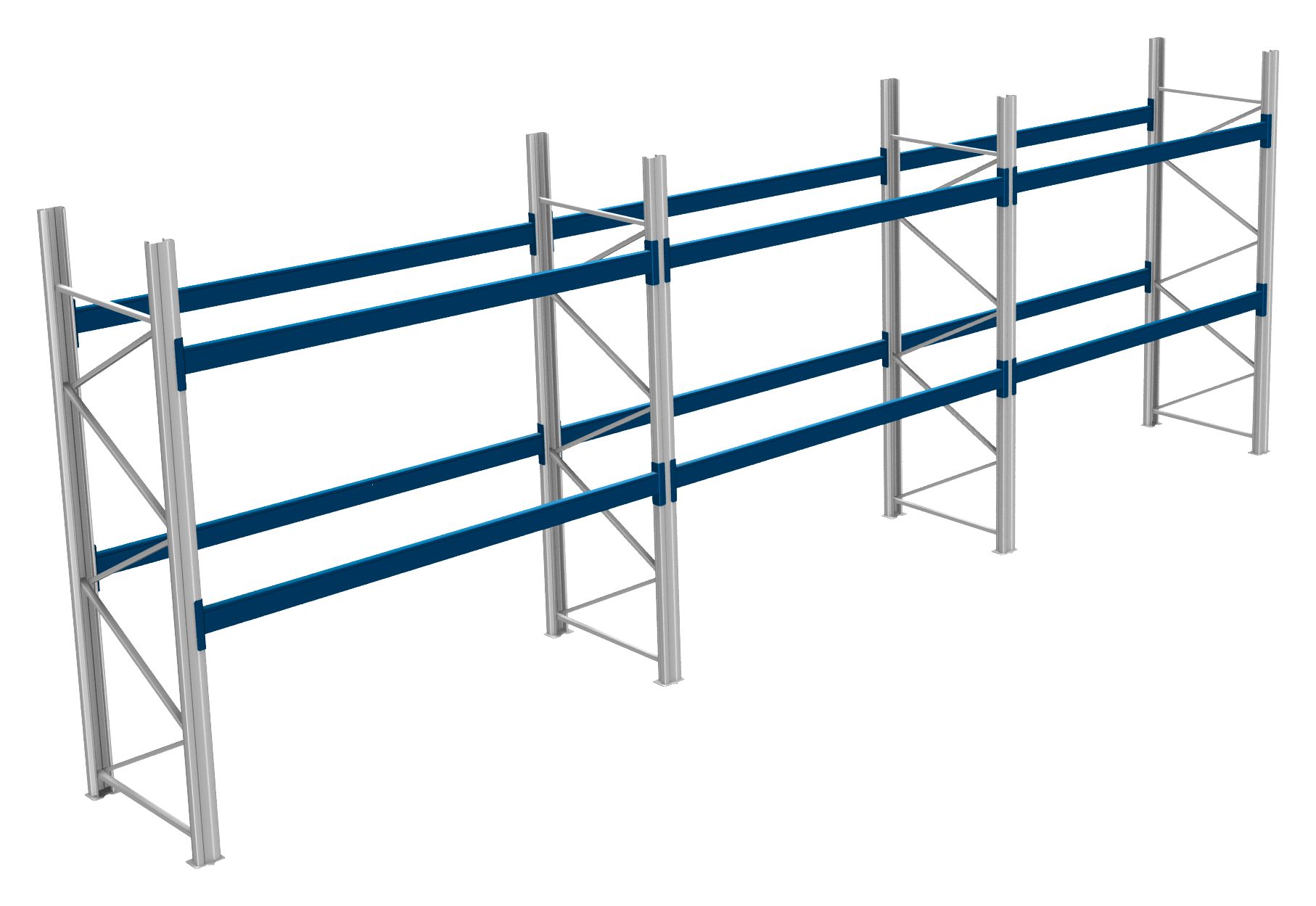 Palettenregale - 800 kg Palettengewicht, Feldbreite 2700 mm