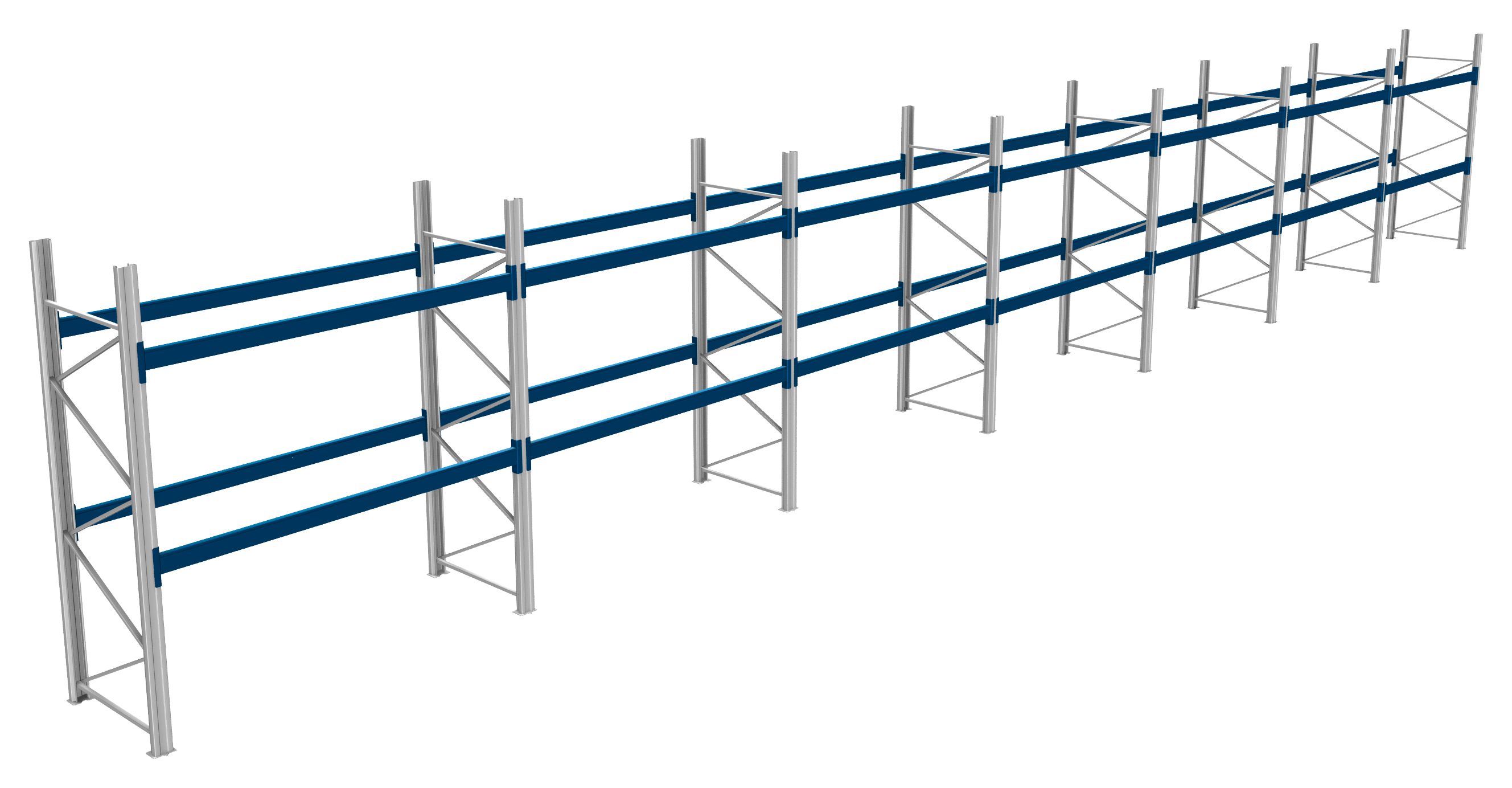 Palettenregale - 800 kg Palettengewicht, Feldbreite 2700 mm