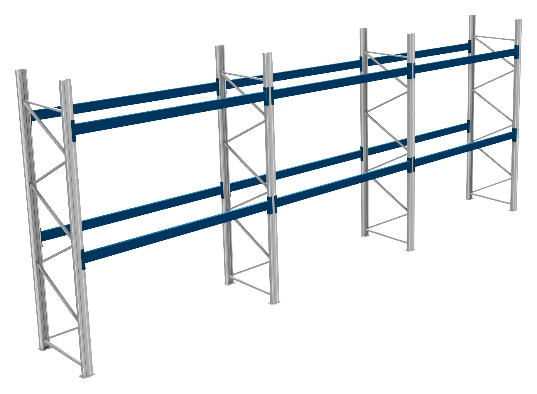 Palettenregale - 800 kg Palettengewicht, Feldbreite 2700 mm