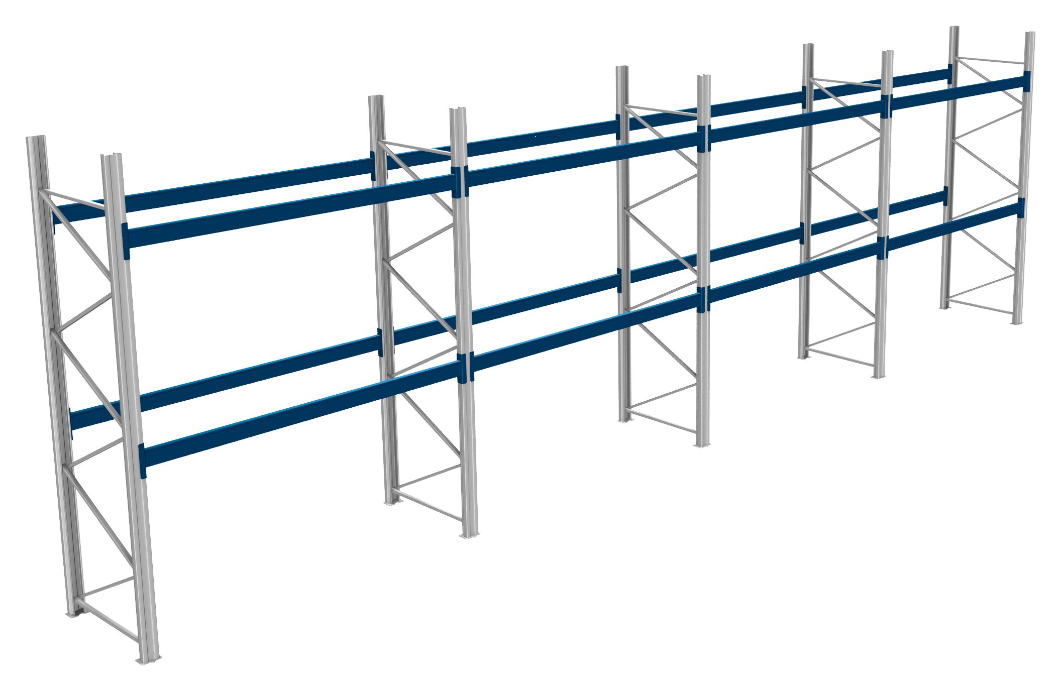 Palettenregale - 800 kg Palettengewicht, Feldbreite 2700 mm