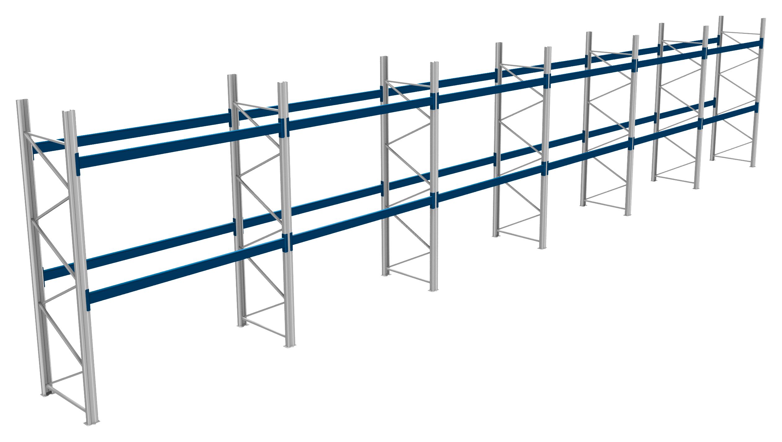 Palettenregale - 800 kg Palettengewicht, Feldbreite 2700 mm