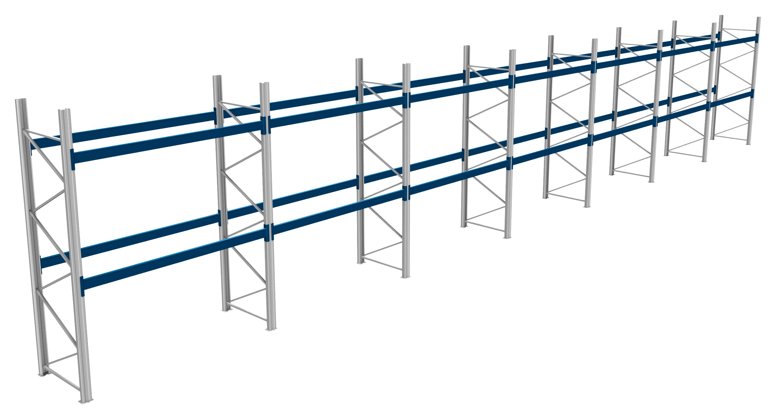 Palettenregale - 800 kg Palettengewicht, Feldbreite 2700 mm