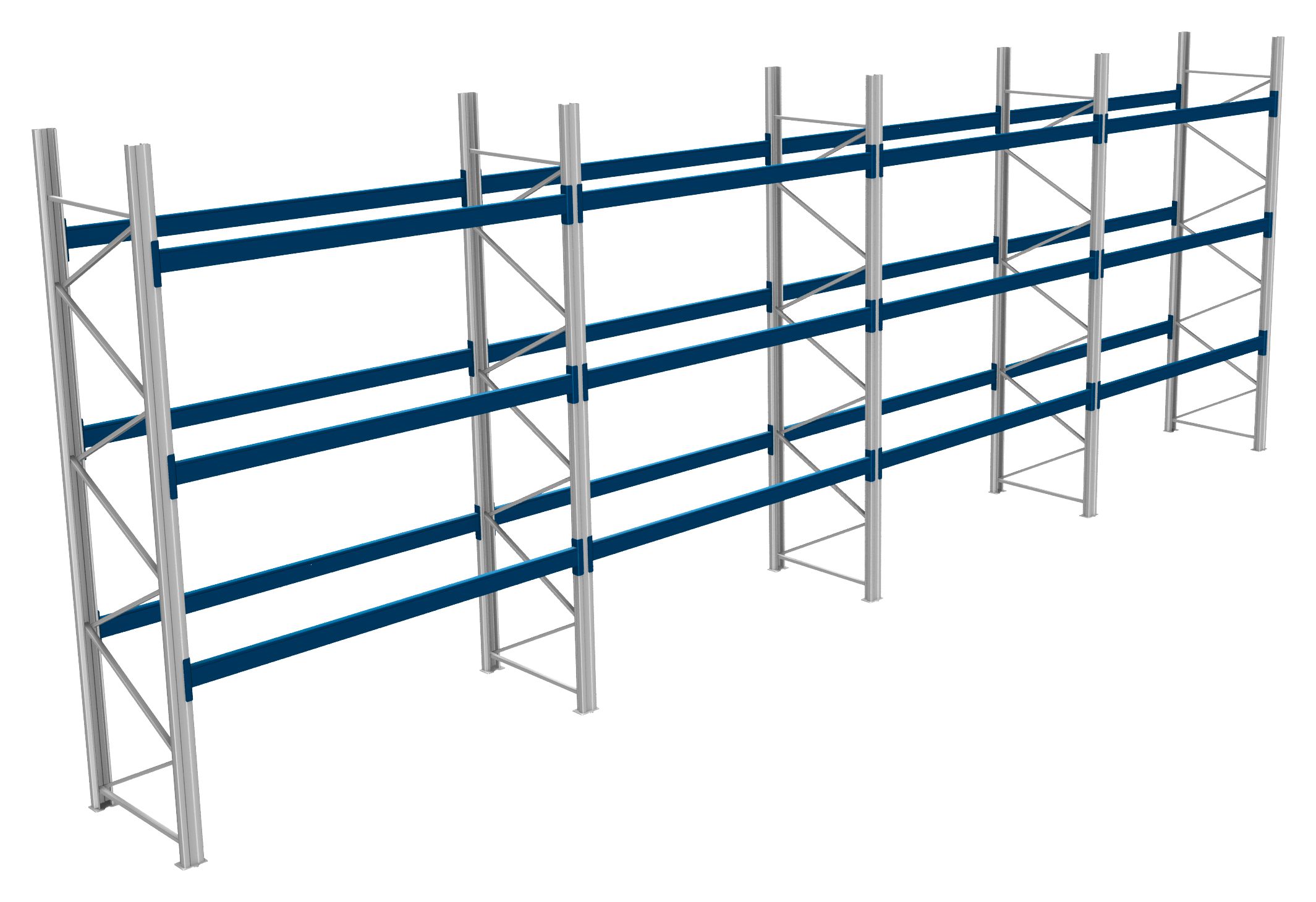 Palettenregale - 800 kg Palettengewicht, Feldbreite 2700 mm
