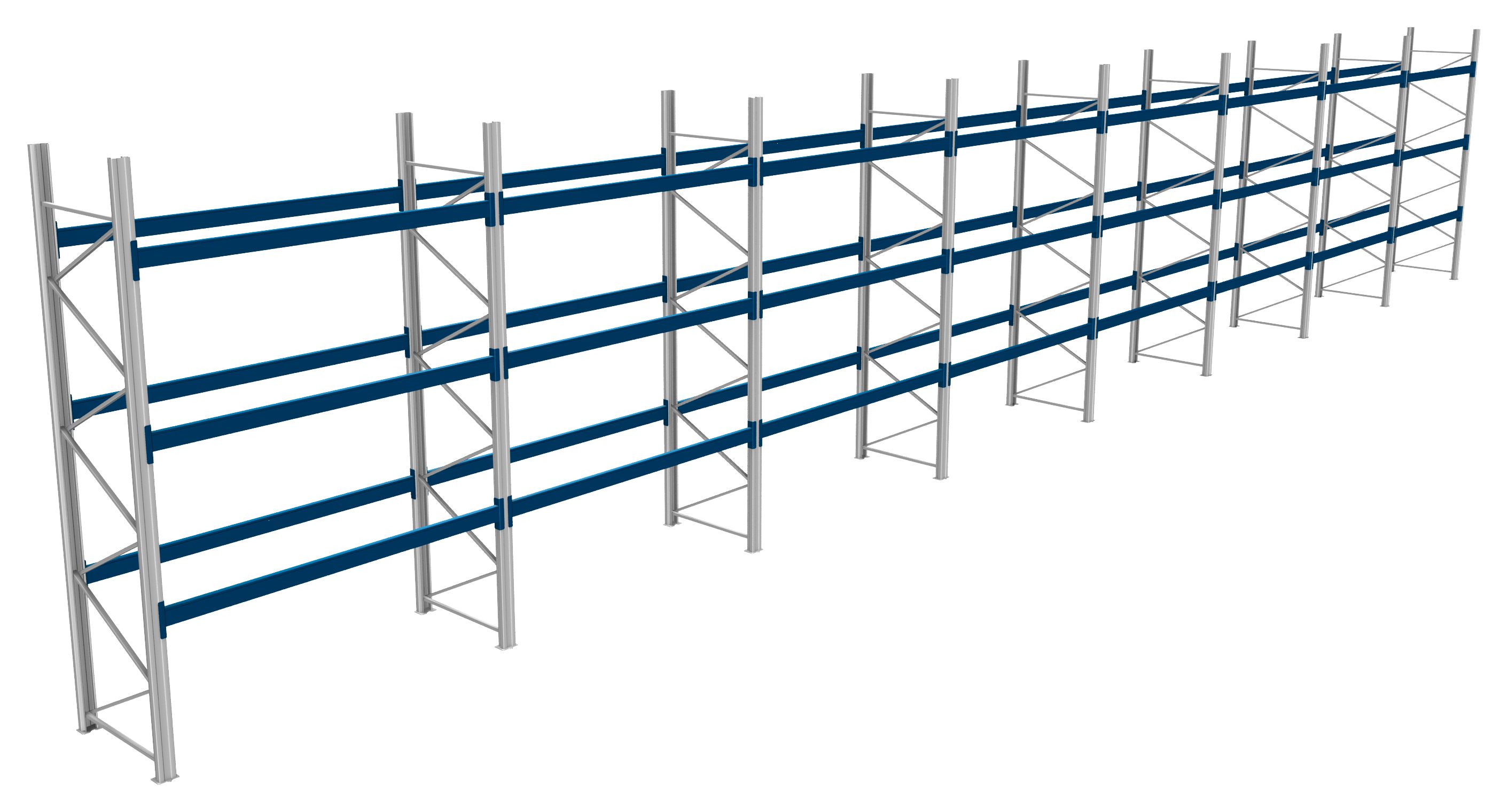 Palettenregale - 800 kg Palettengewicht, Feldbreite 2700 mm