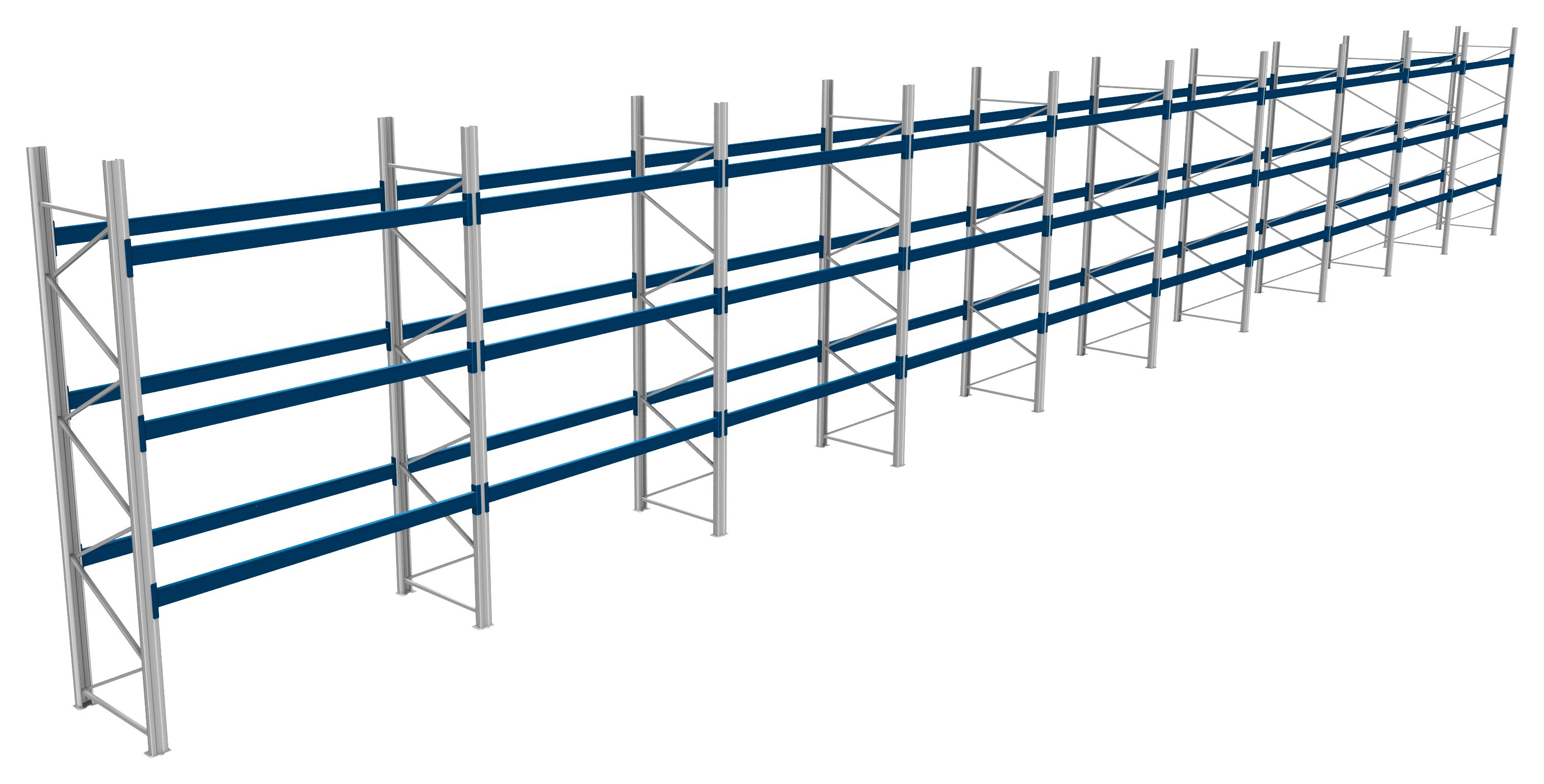 Palettenregale - 800 kg Palettengewicht, Feldbreite 2700 mm