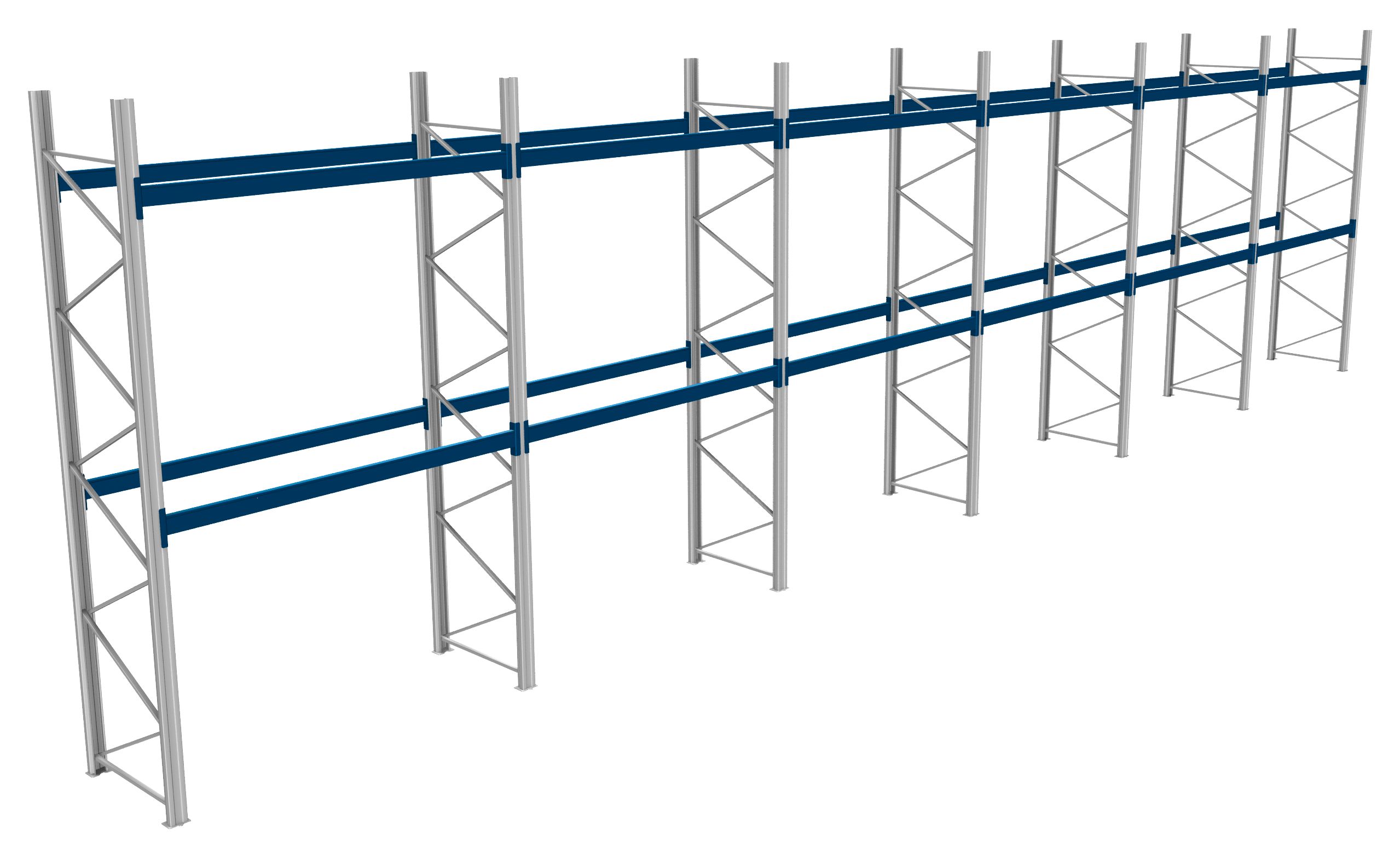 Palettenregale - 800 kg Palettengewicht, Feldbreite 2700 mm
