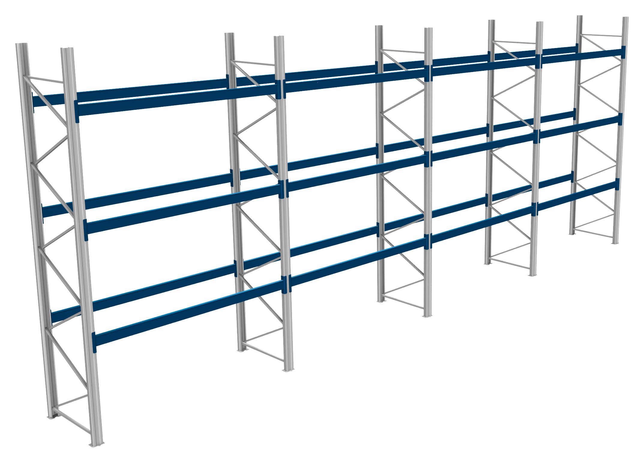 Palettenregale - 800 kg Palettengewicht, Feldbreite 2700 mm
