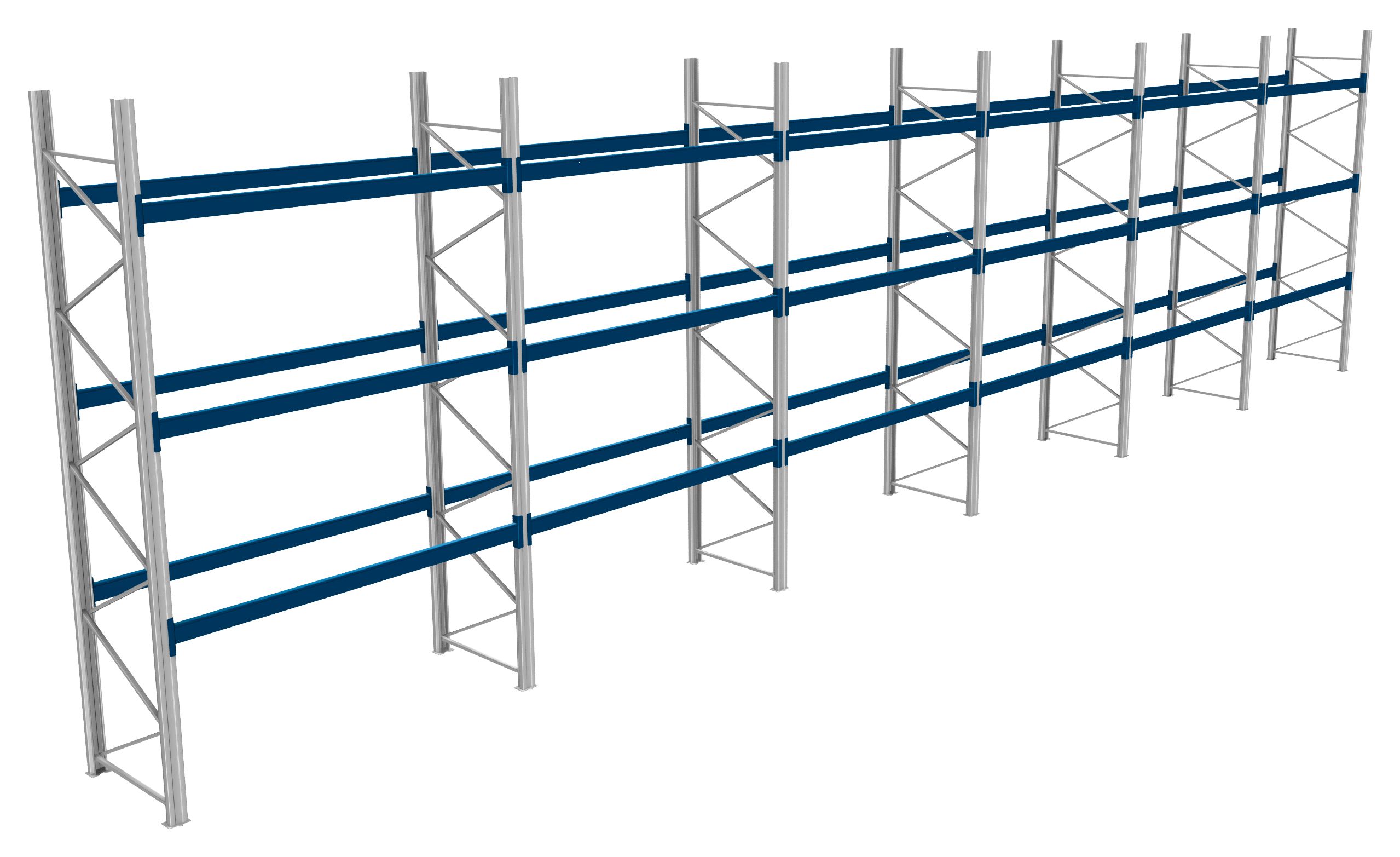 Palettenregale - 800 kg Palettengewicht, Feldbreite 2700 mm