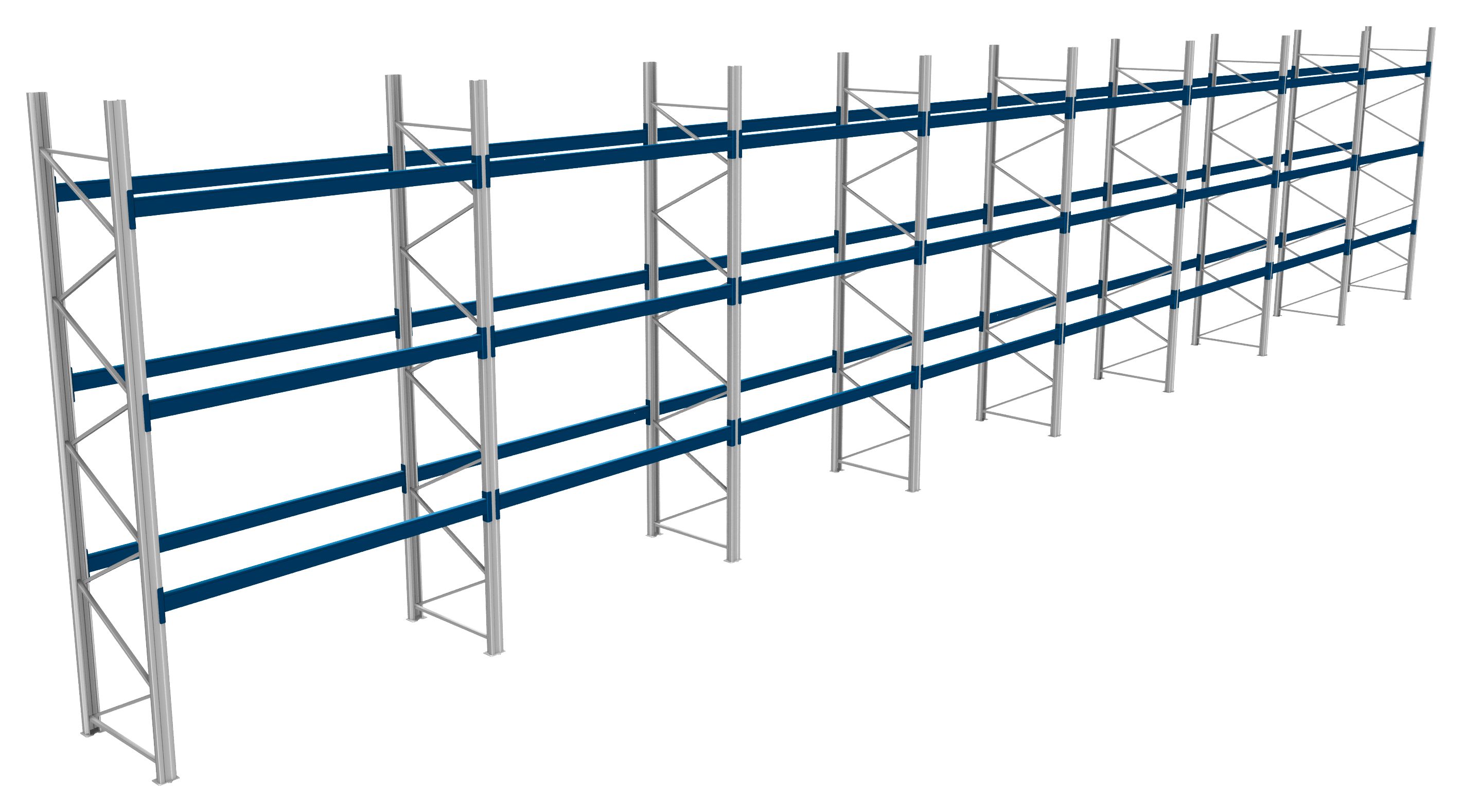 Palettenregale - 800 kg Palettengewicht, Feldbreite 2700 mm