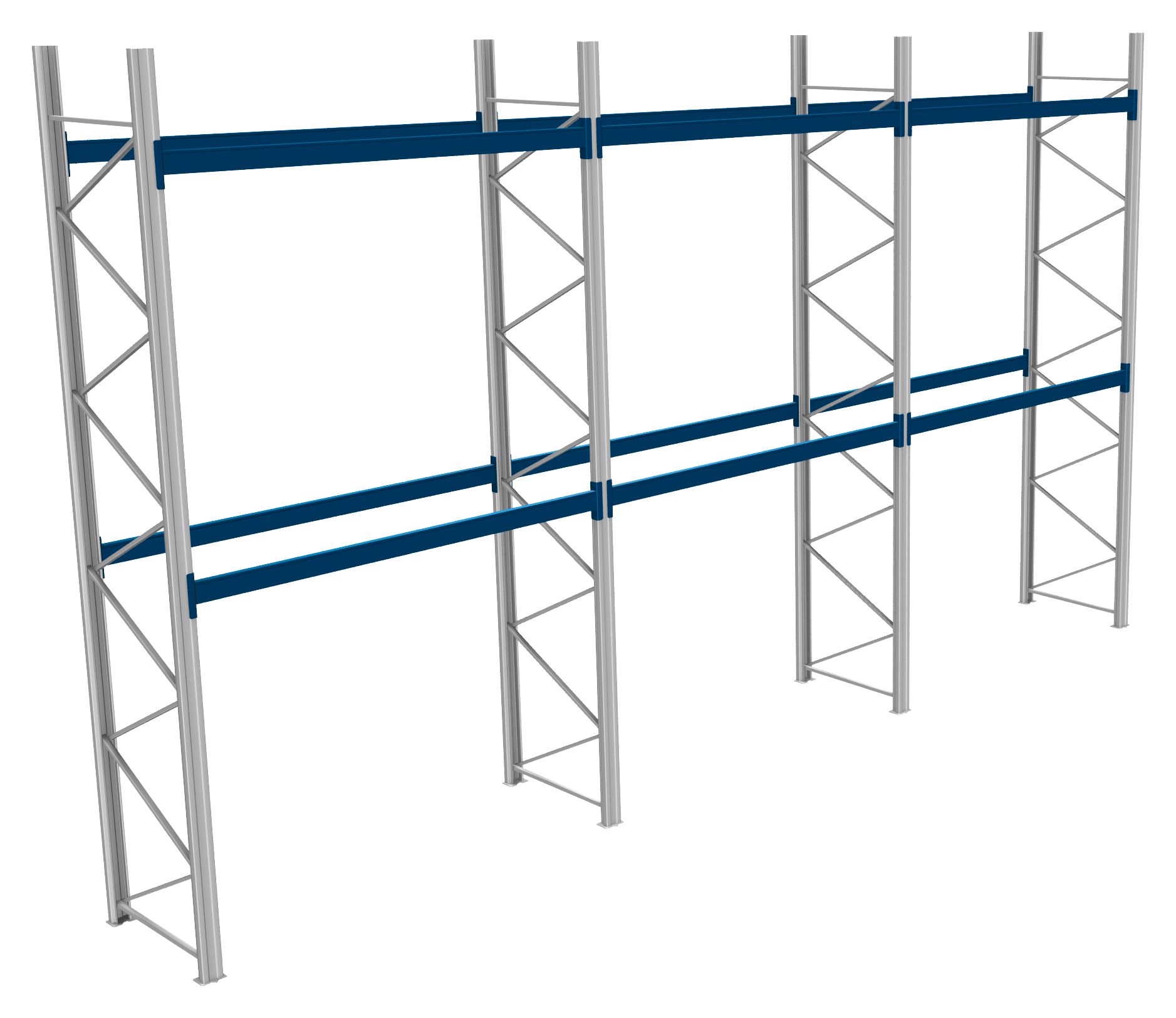 Palettenregale - 800 kg Palettengewicht, Feldbreite 2700 mm