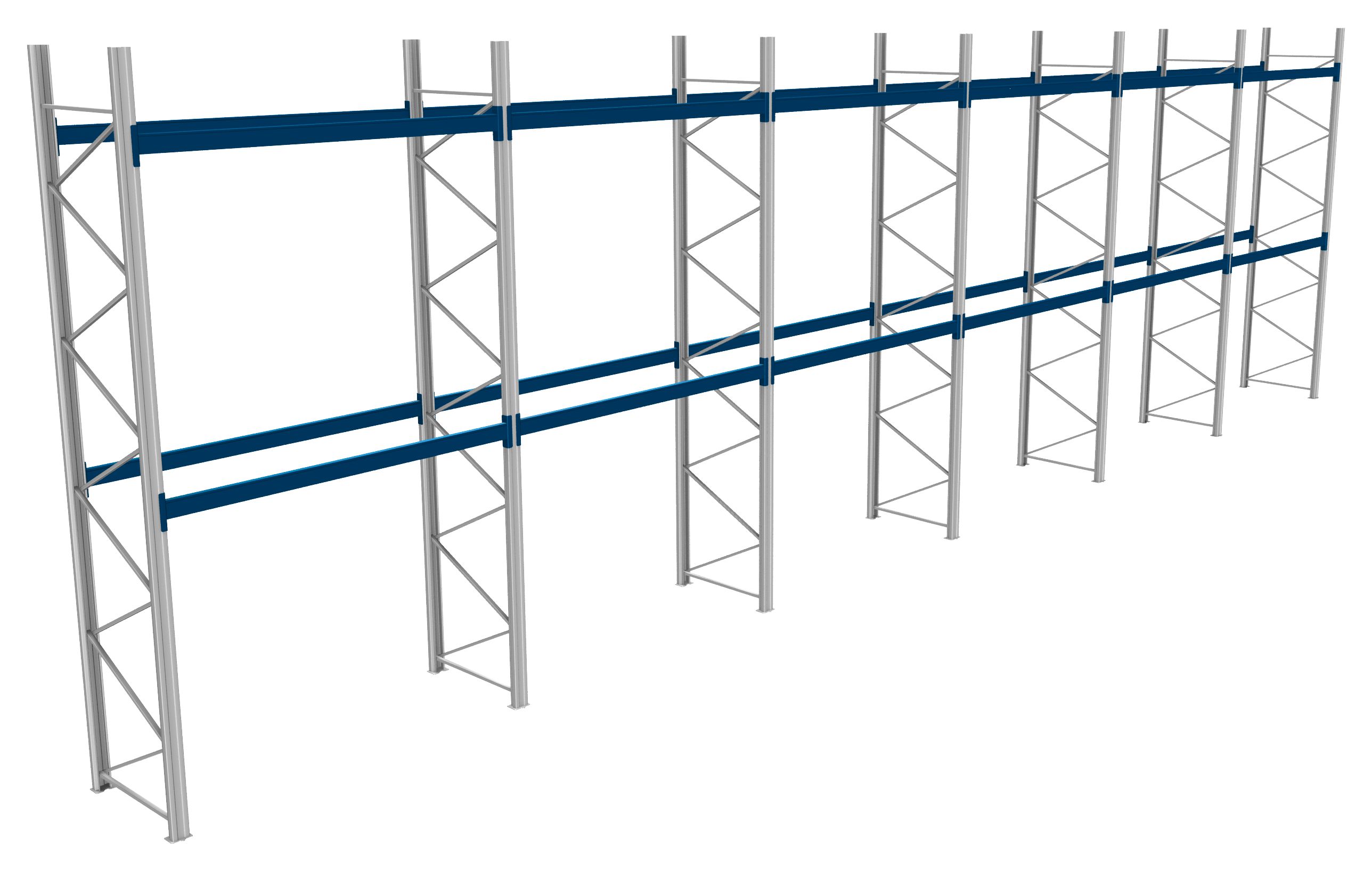 Palettenregale - 800 kg Palettengewicht, Feldbreite 2700 mm