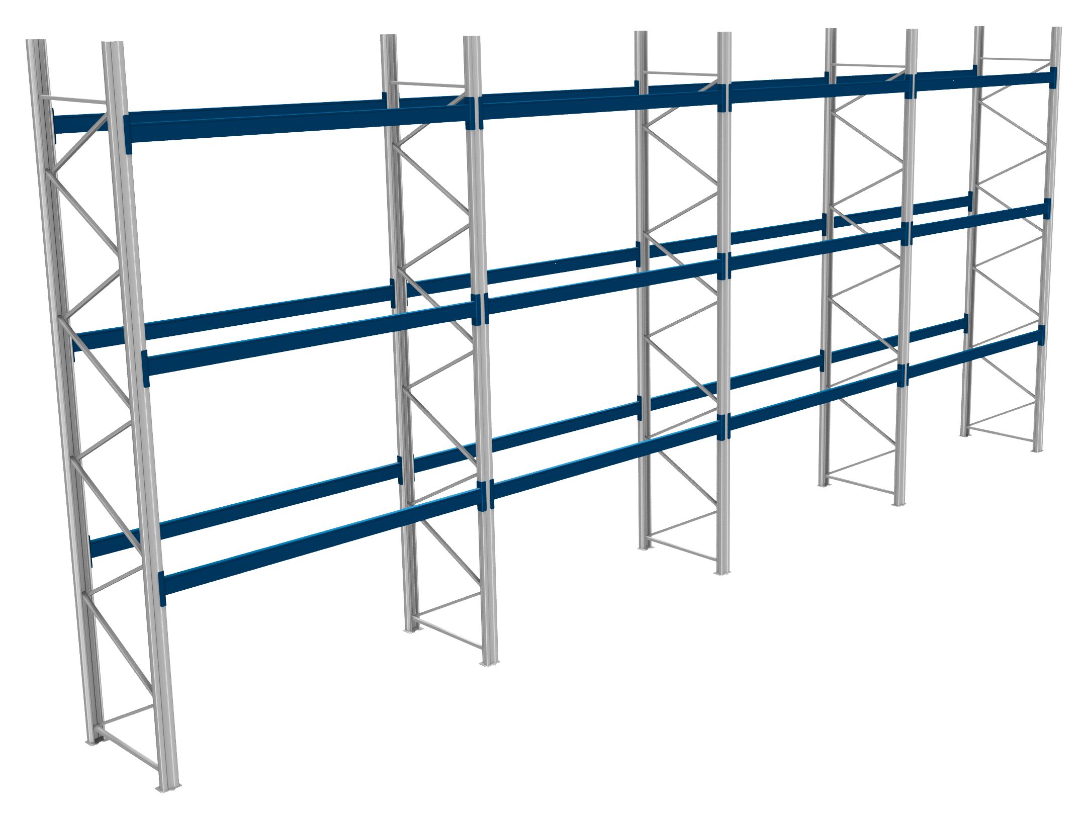 Palettenregale - 800 kg Palettengewicht, Feldbreite 2700 mm