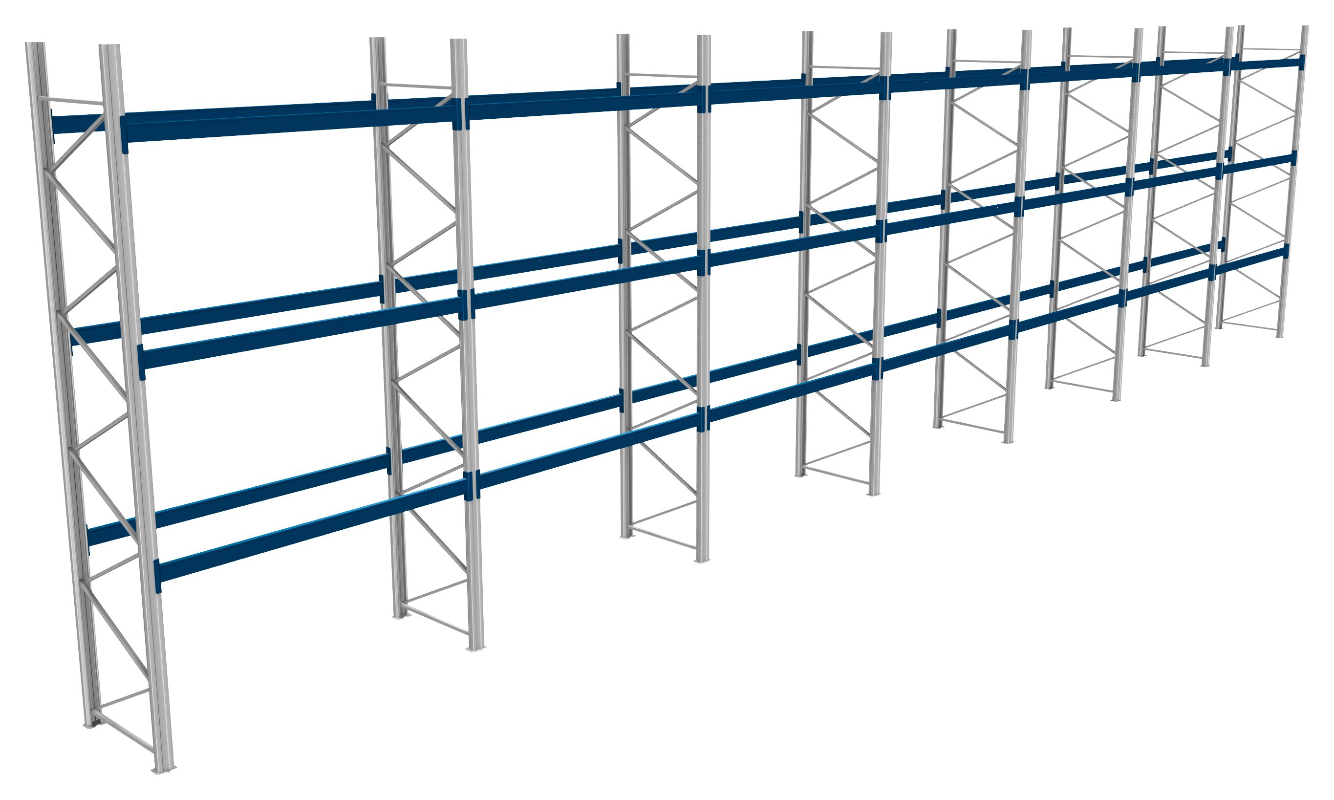 Palettenregale - 800 kg Palettengewicht, Feldbreite 2700 mm