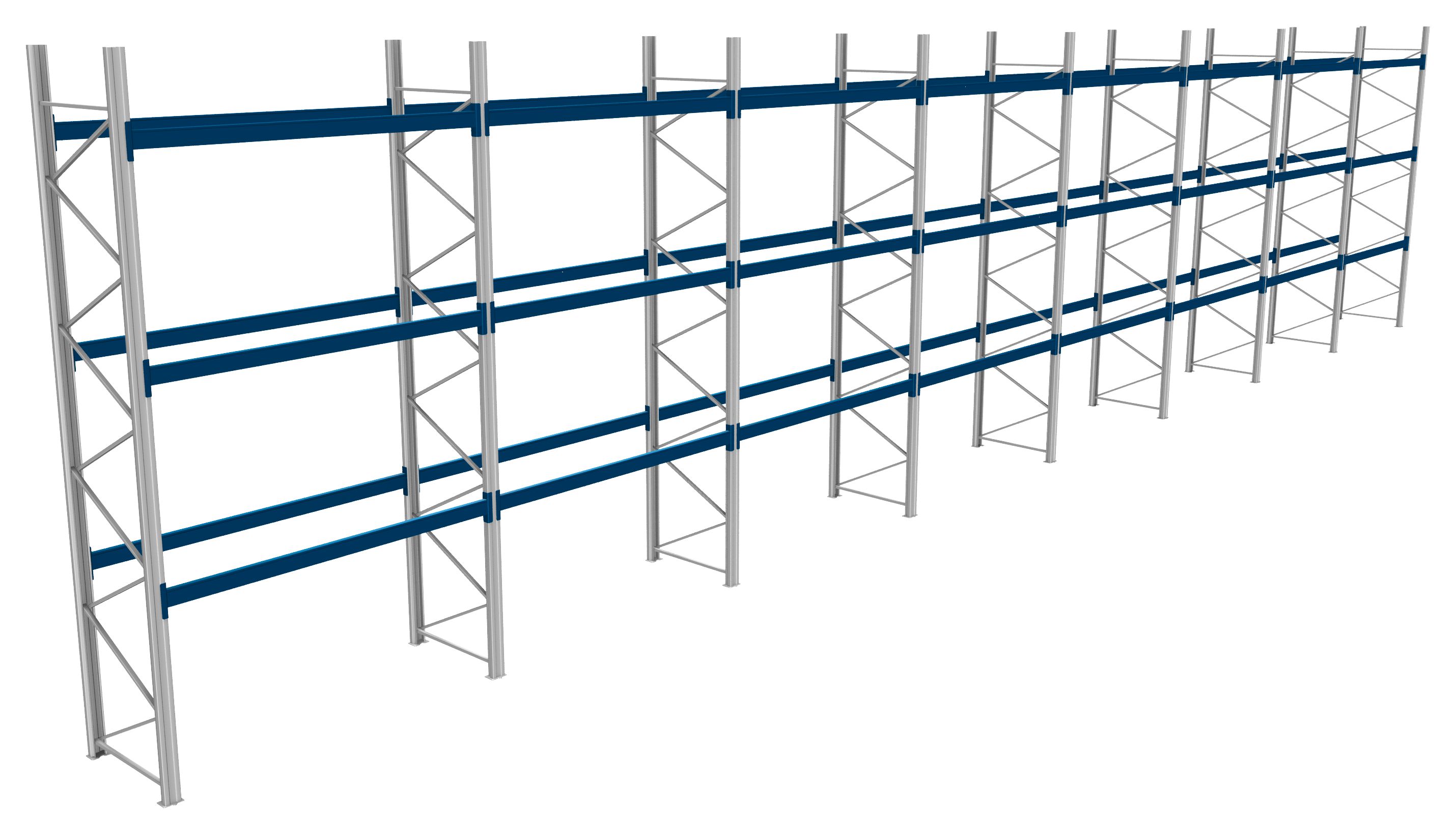 Palettenregale - 800 kg Palettengewicht, Feldbreite 2700 mm