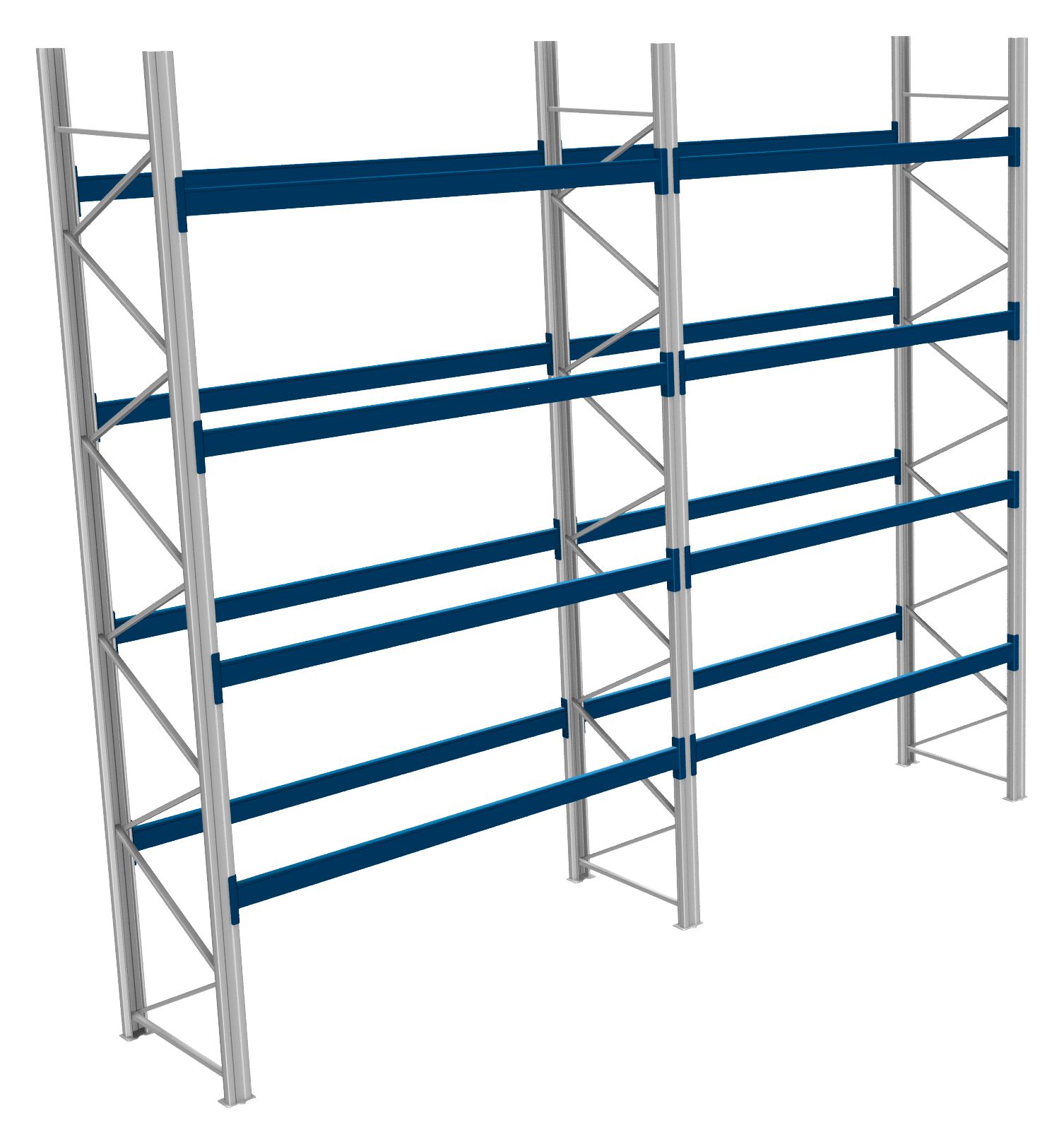 Palettenregale - 800 kg Palettengewicht, Feldbreite 2700 mm