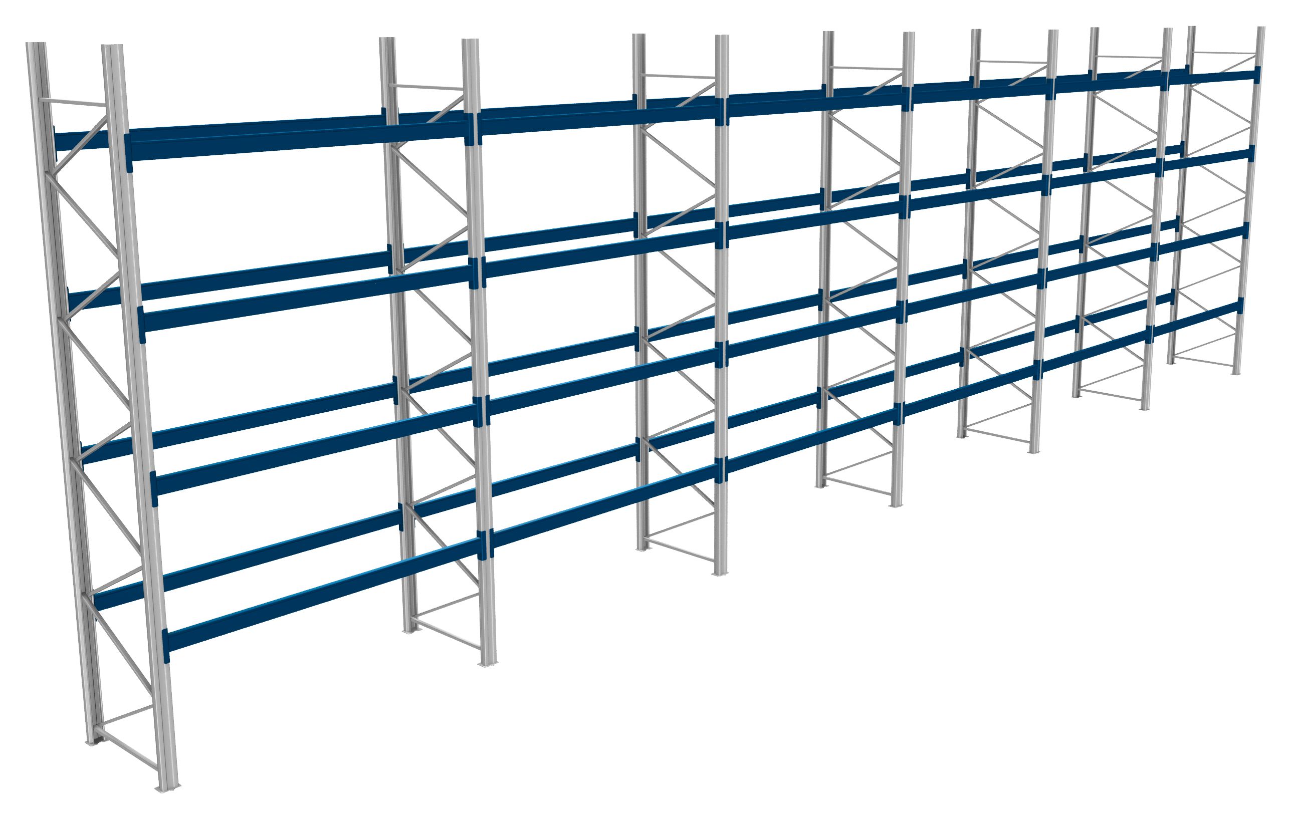 Palettenregale - 800 kg Palettengewicht, Feldbreite 2700 mm