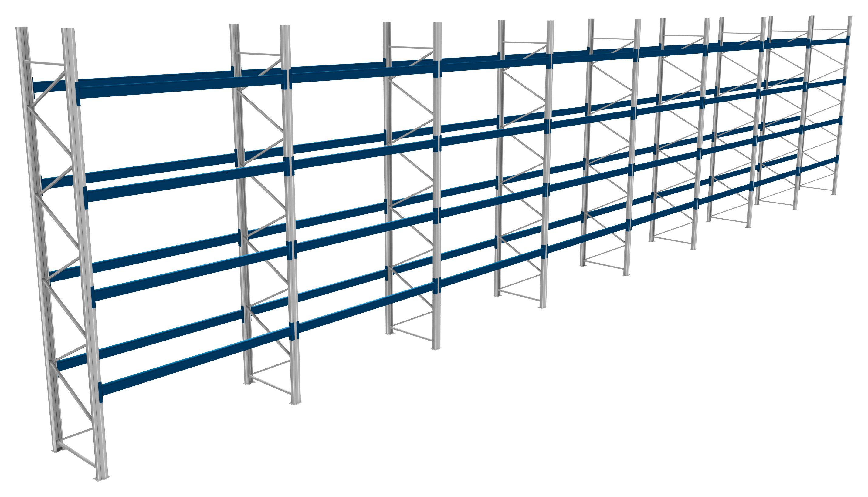Palettenregale - 800 kg Palettengewicht, Feldbreite 2700 mm