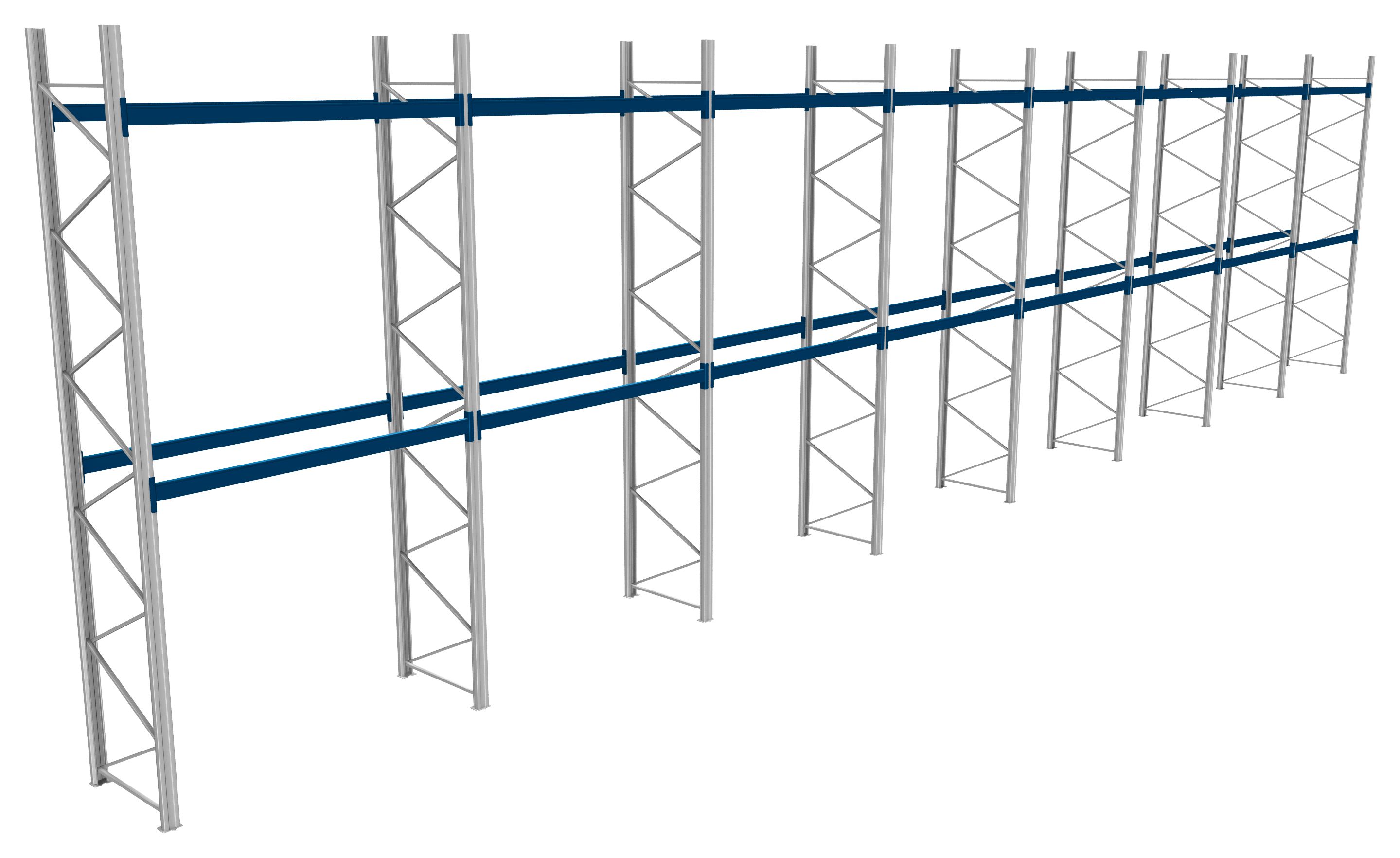 Palettenregale - 800 kg Palettengewicht, Feldbreite 2700 mm