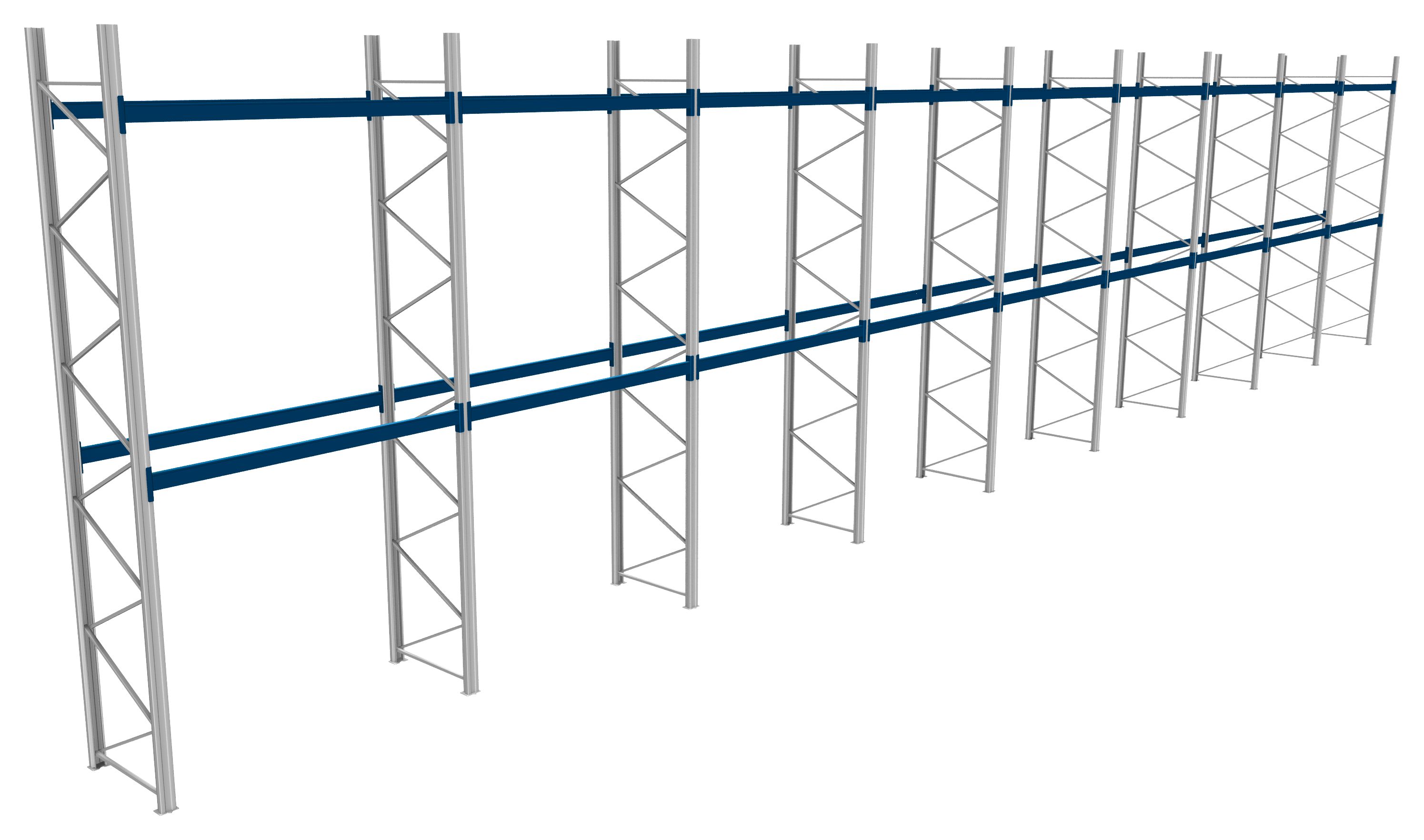 Palettenregale - 800 kg Palettengewicht, Feldbreite 2700 mm