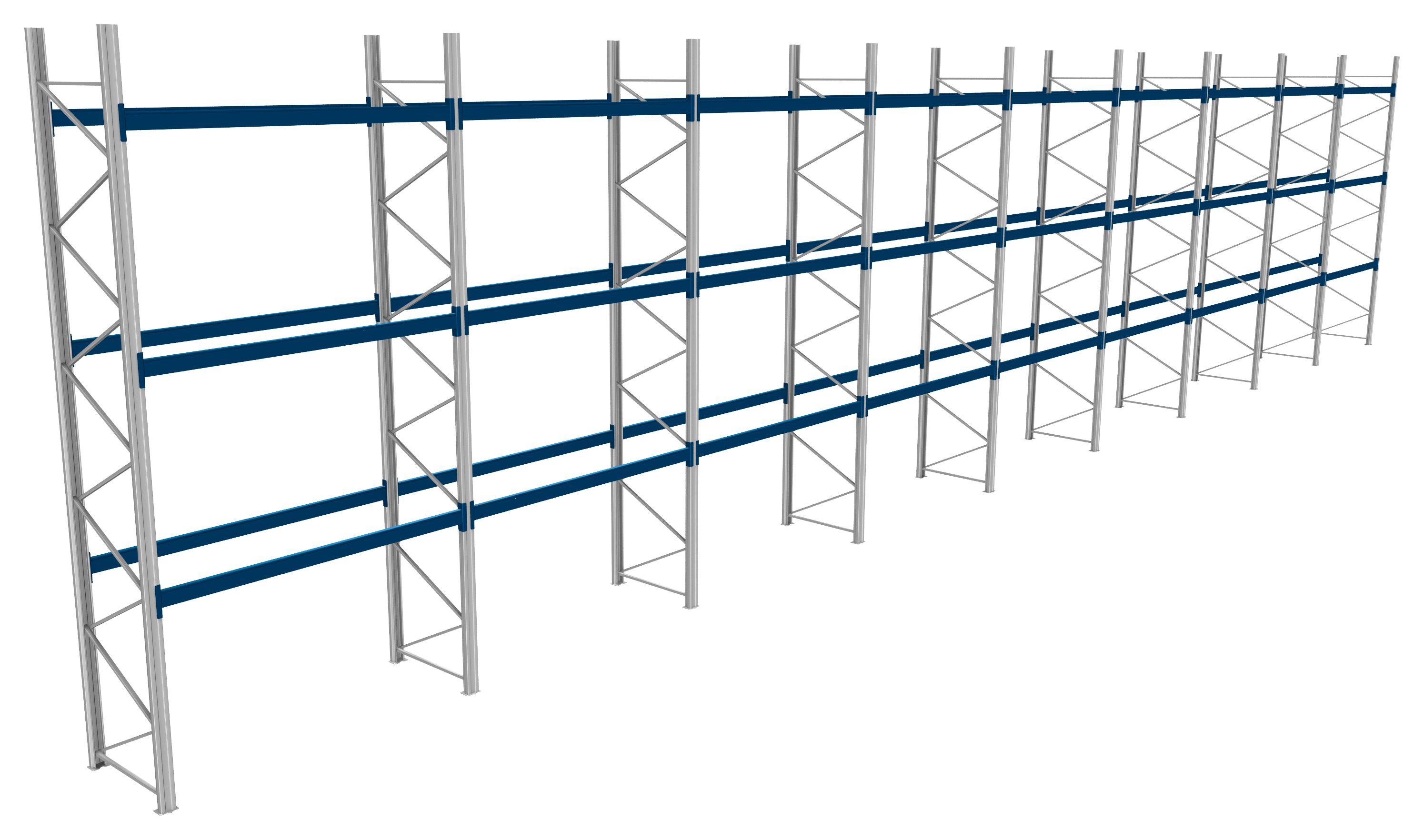 Palettenregale - 800 kg Palettengewicht, Feldbreite 2700 mm