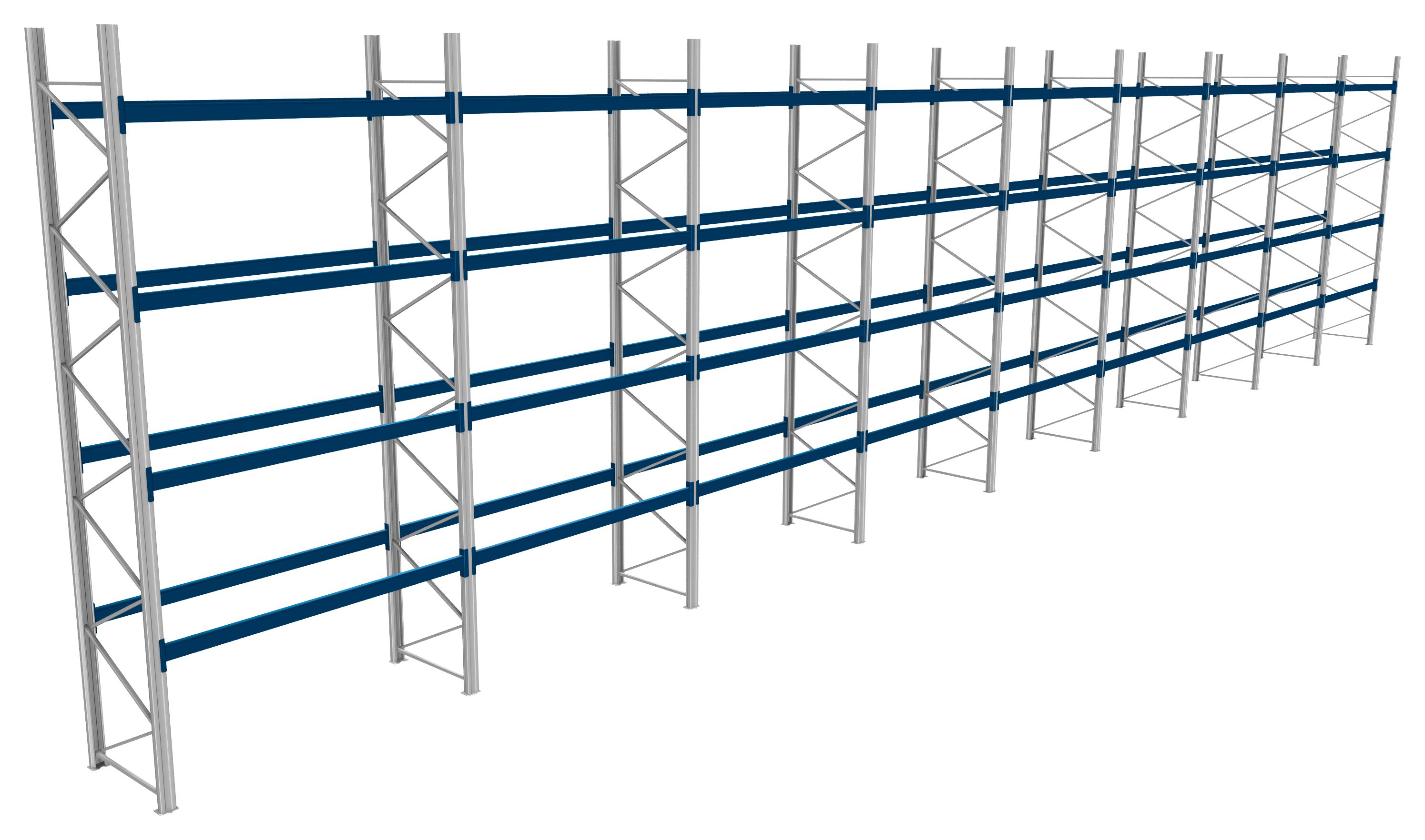 Palettenregale - 800 kg Palettengewicht, Feldbreite 2700 mm