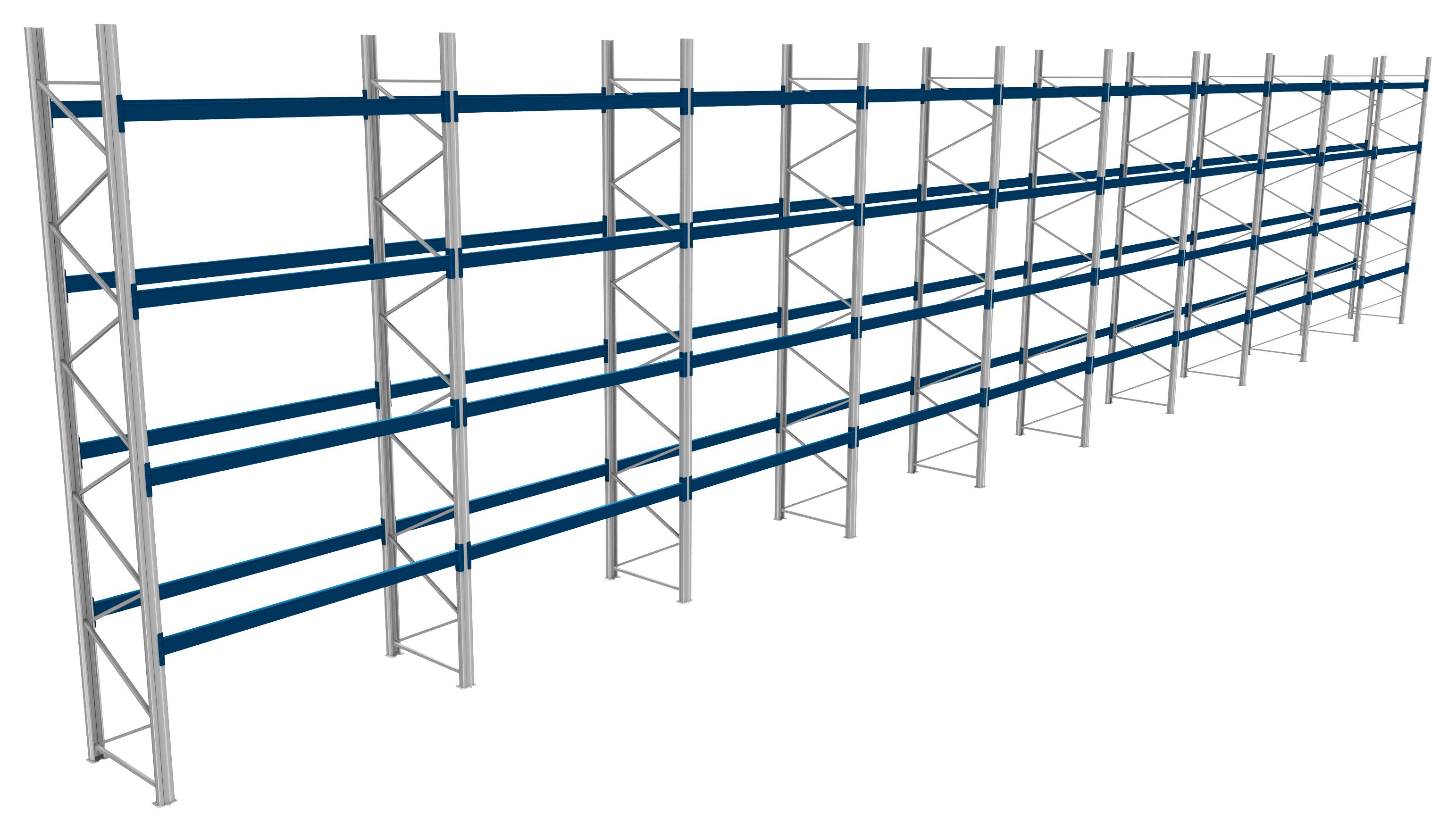 Palettenregale - 800 kg Palettengewicht, Feldbreite 2700 mm