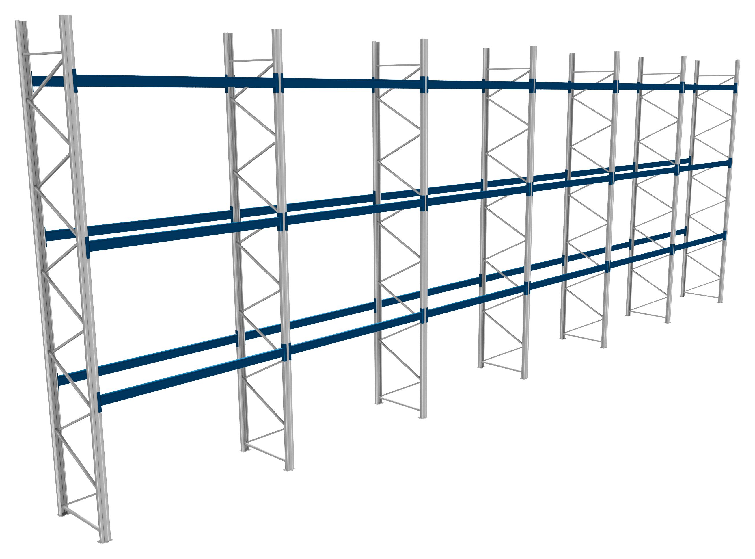 Palettenregale - 800 kg Palettengewicht, Feldbreite 2700 mm