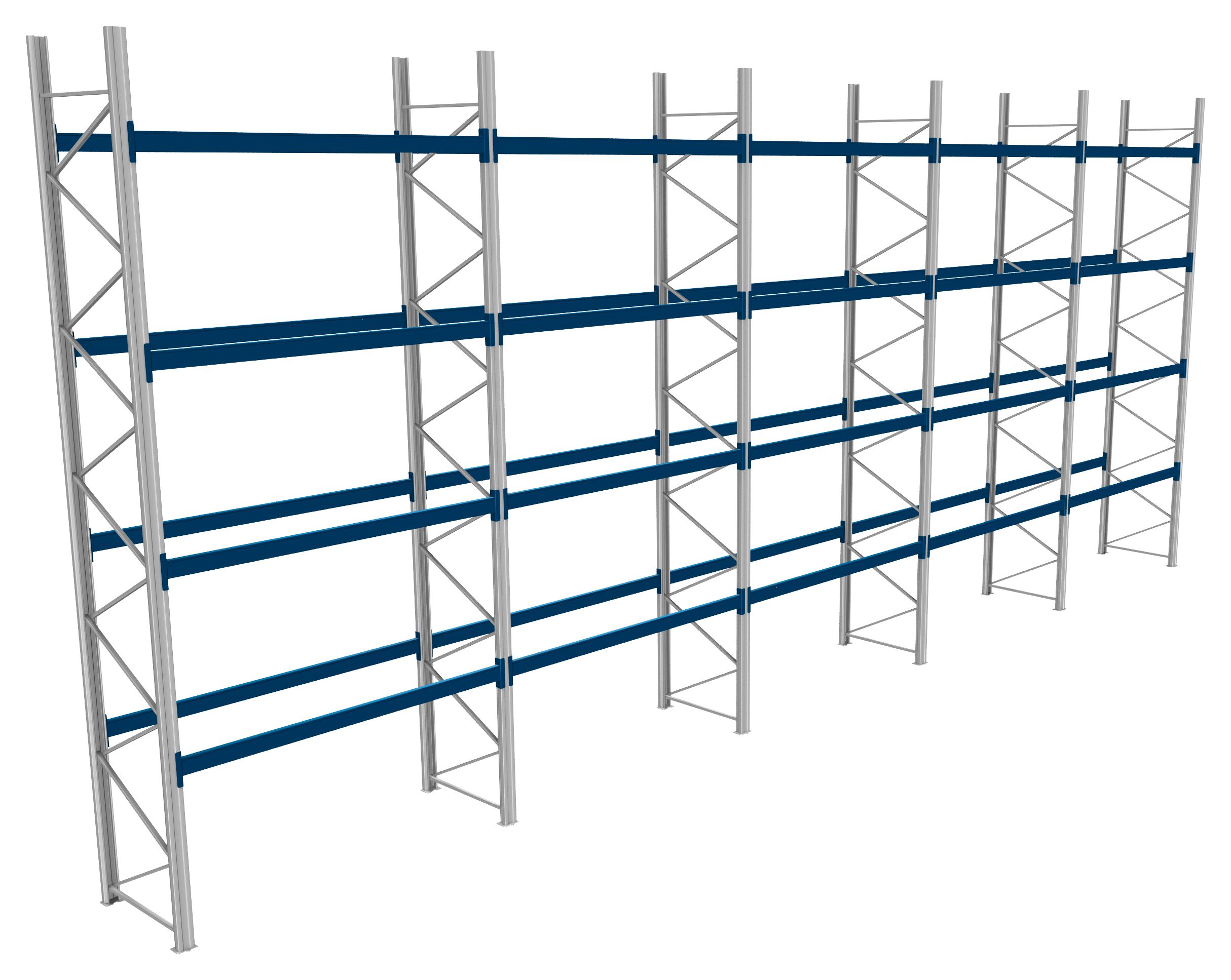 Palettenregale - 800 kg Palettengewicht, Feldbreite 2700 mm