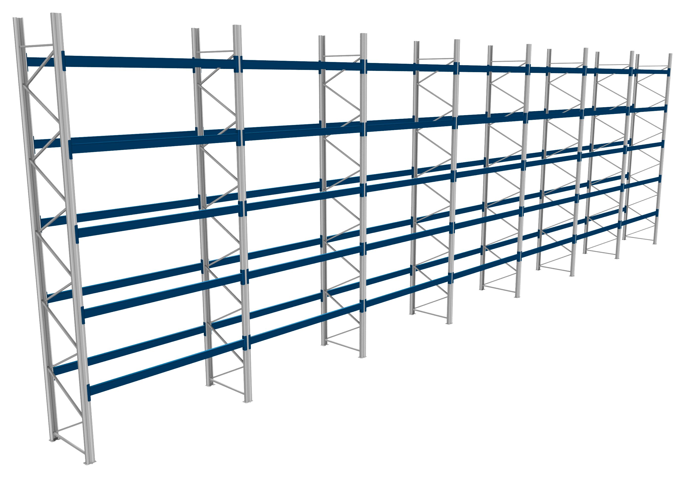 Palettenregale - 800 kg Palettengewicht, Feldbreite 2700 mm