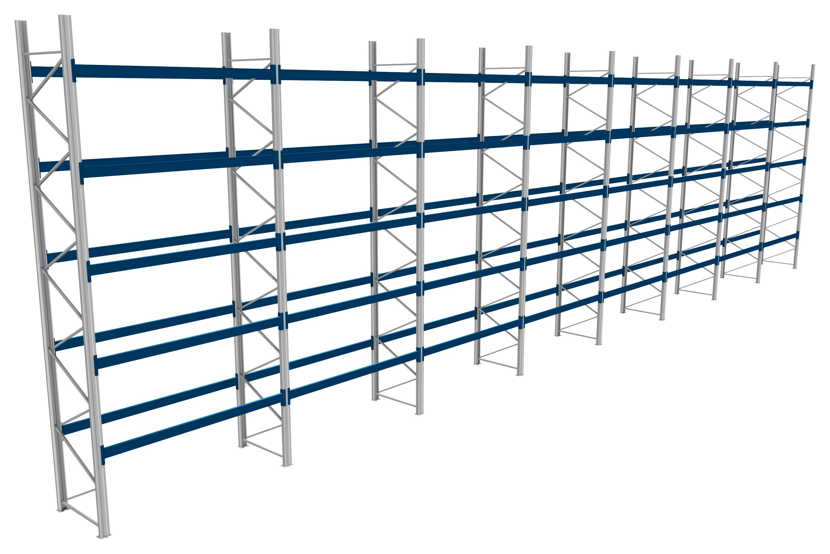 Palettenregale - 800 kg Palettengewicht, Feldbreite 2700 mm