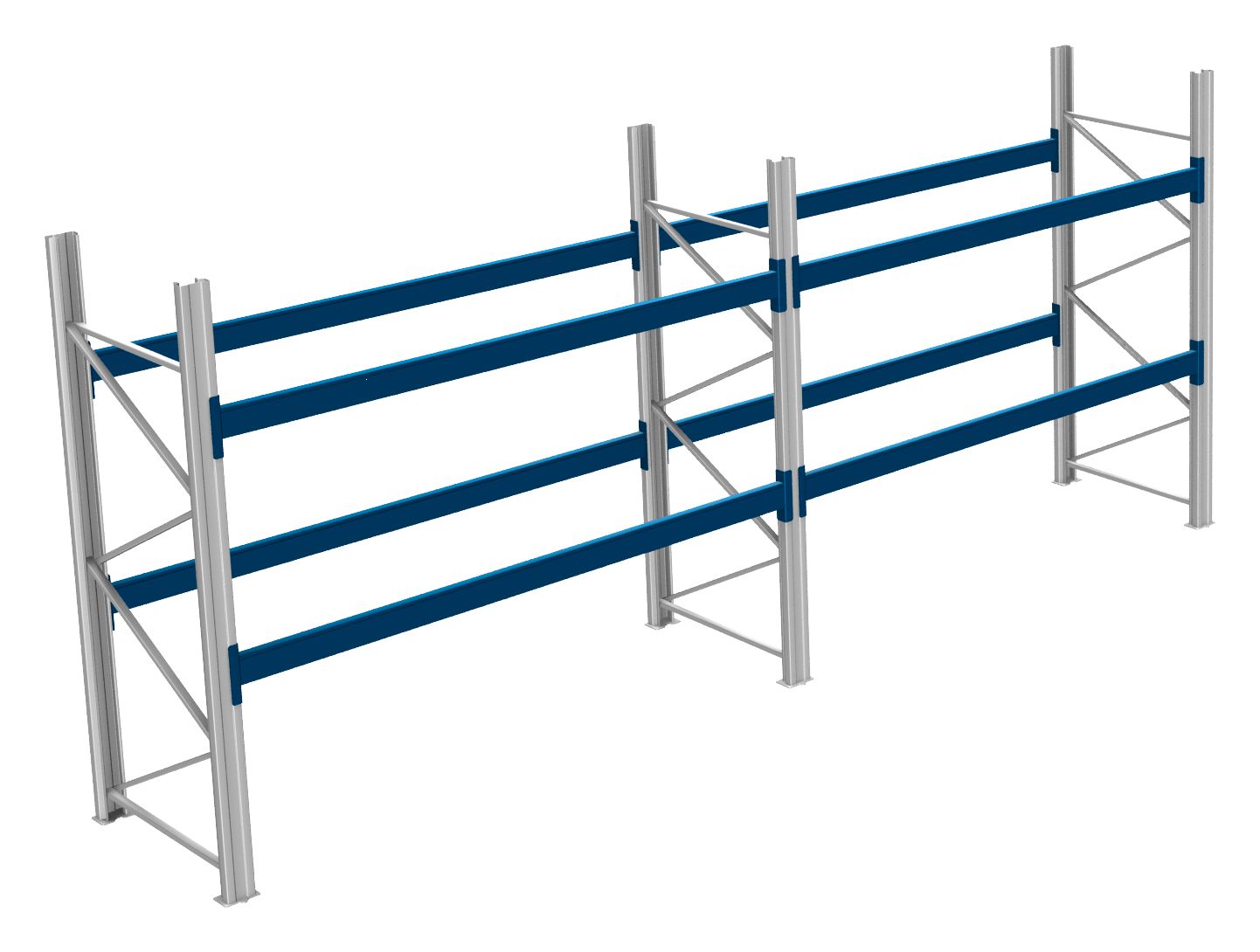 Palettenregale - 1000 kg Palettengewicht, Feldbreite 2700 mm