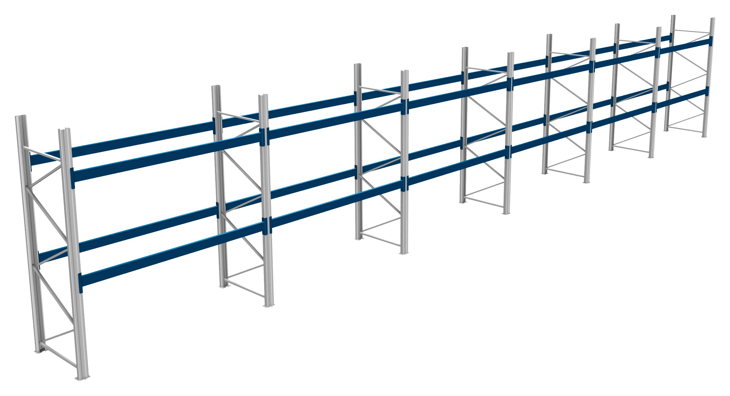 Palettenregale - 1000 kg Palettengewicht, Feldbreite 2700 mm