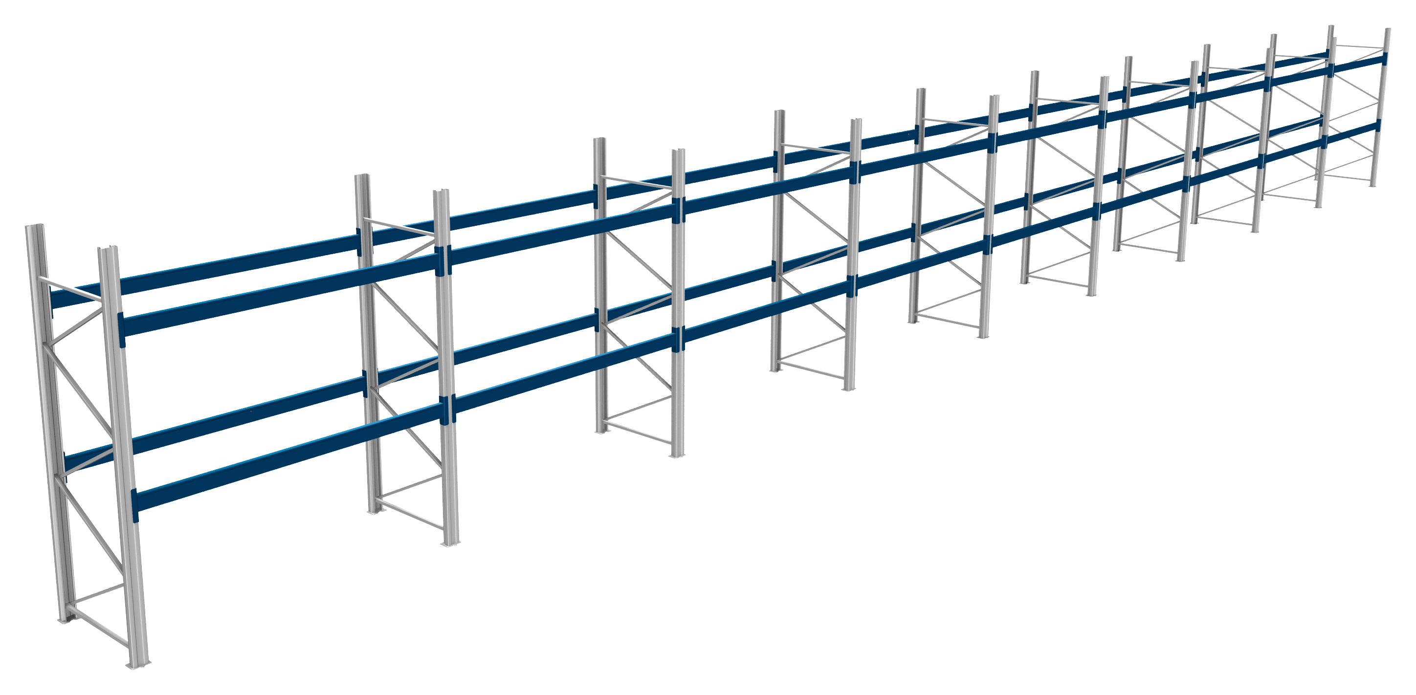 Palettenregale - 1000 kg Palettengewicht, Feldbreite 2700 mm