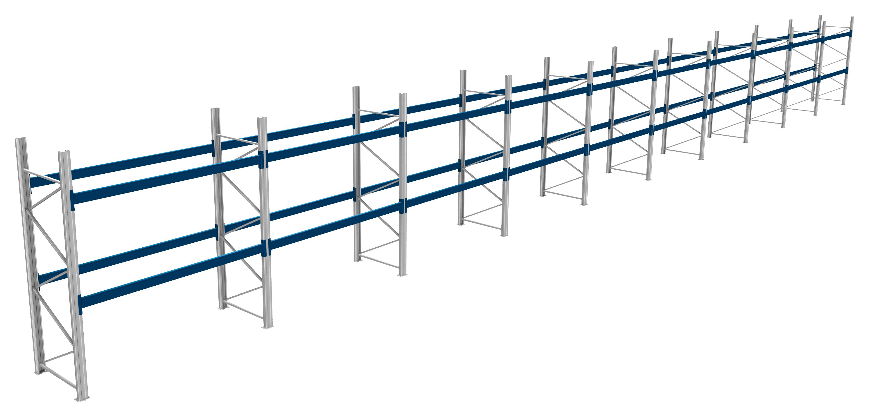 Palettenregale - 1000 kg Palettengewicht, Feldbreite 2700 mm