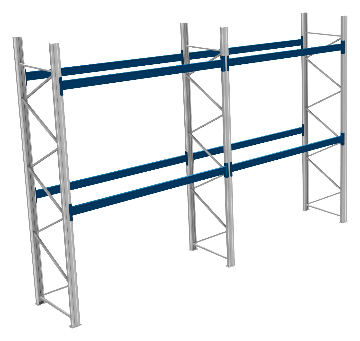 Palettenregale - 1000 kg Palettengewicht, Feldbreite 2700 mm