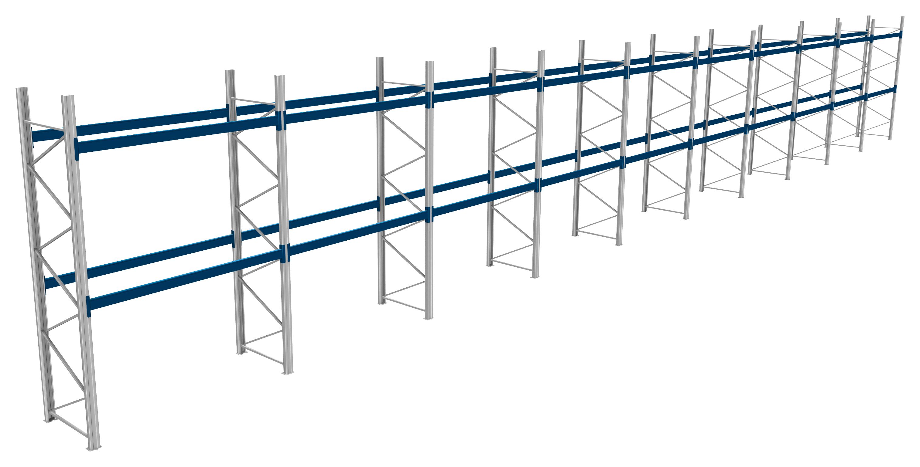 Palettenregale - 1000 kg Palettengewicht, Feldbreite 2700 mm
