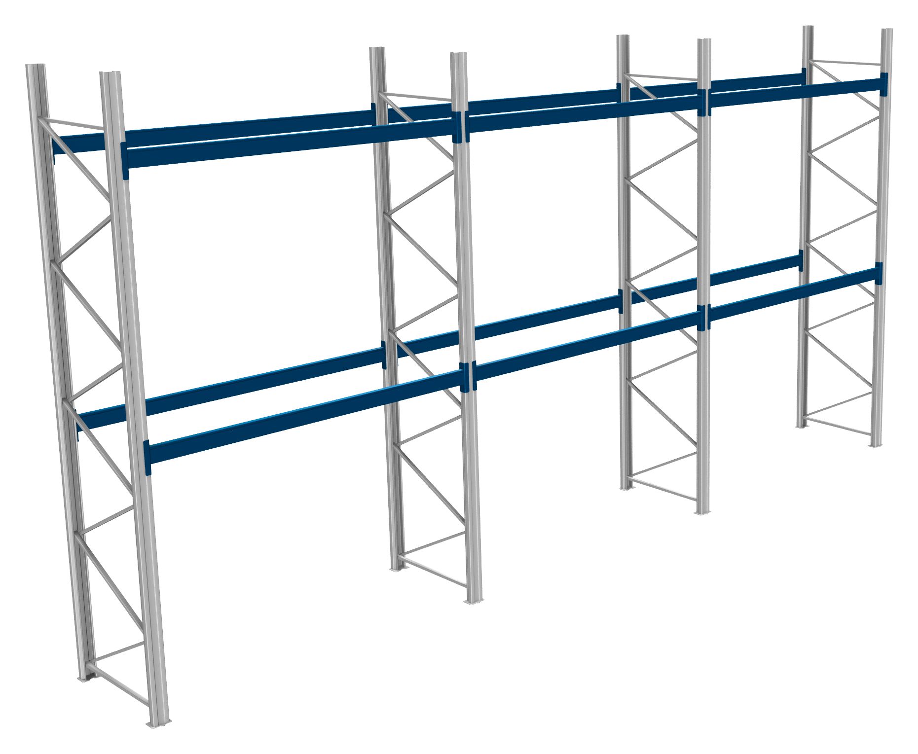 Palettenregale - 1000 kg Palettengewicht, Feldbreite 2700 mm