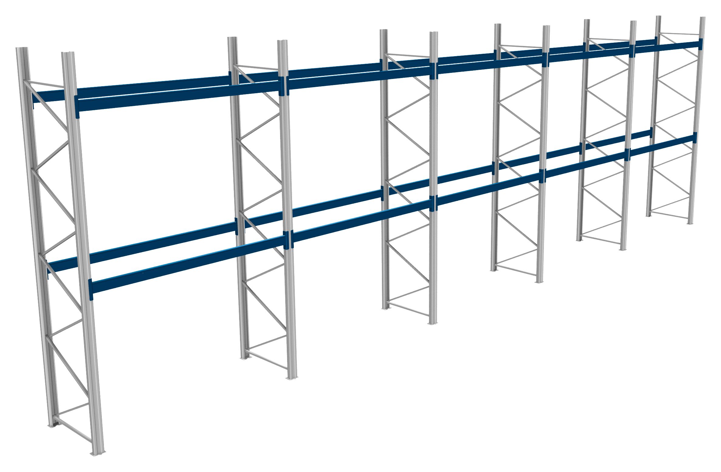 Palettenregale - 1000 kg Palettengewicht, Feldbreite 2700 mm