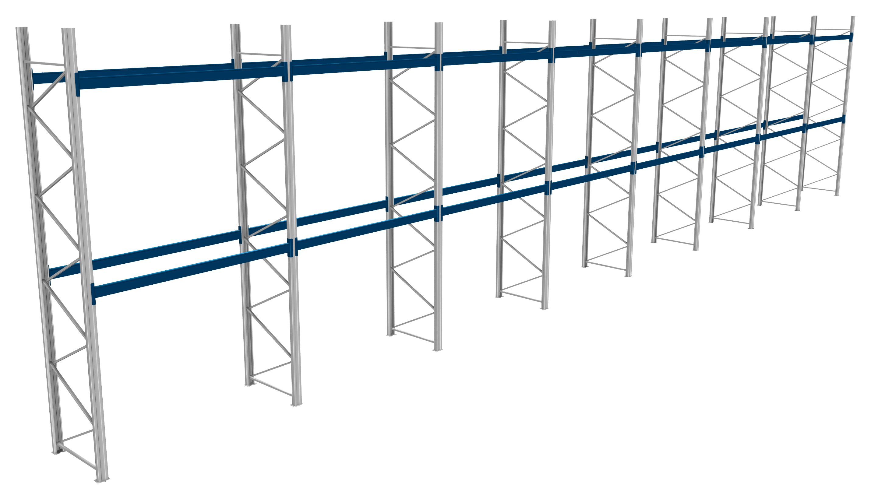 Palettenregale - 1000 kg Palettengewicht, Feldbreite 2700 mm