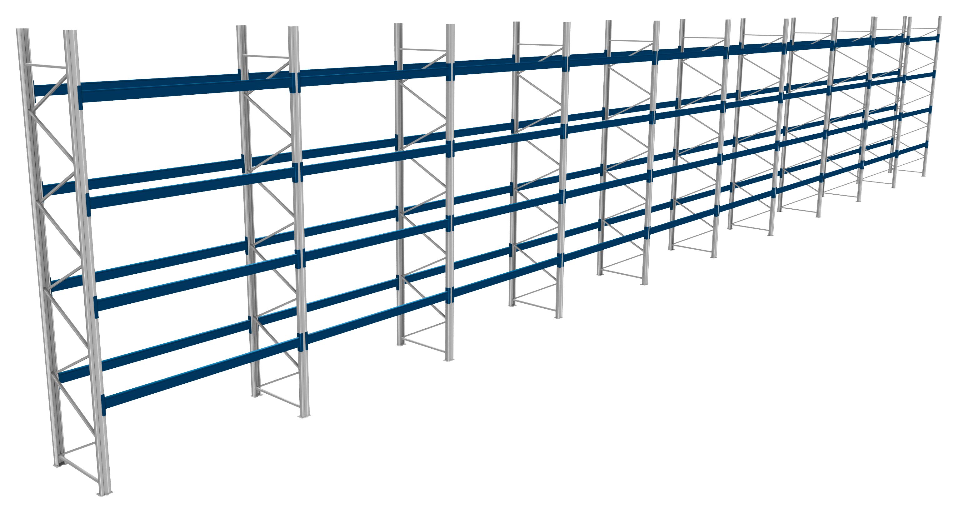 Palettenregale - 1000 kg Palettengewicht, Feldbreite 2700 mm