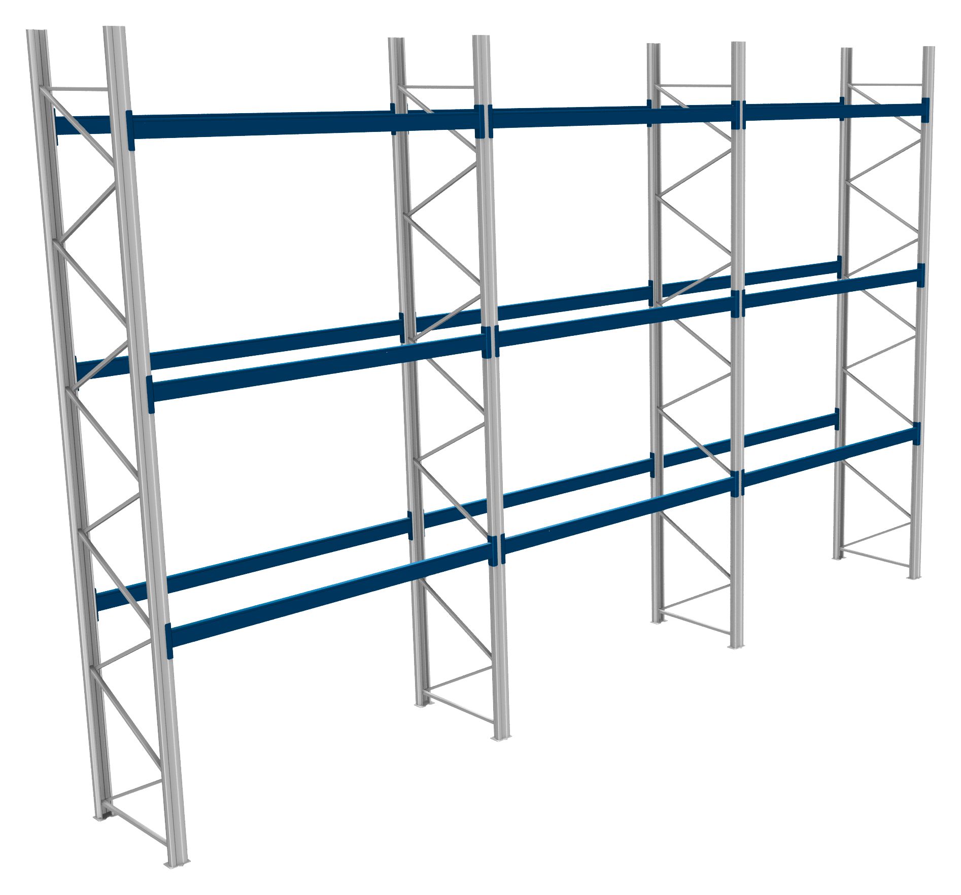 Palettenregale - 1000 kg Palettengewicht, Feldbreite 2700 mm