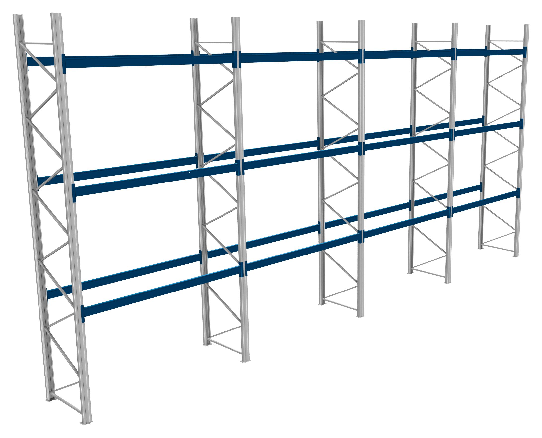 Palettenregale - 1000 kg Palettengewicht, Feldbreite 2700 mm