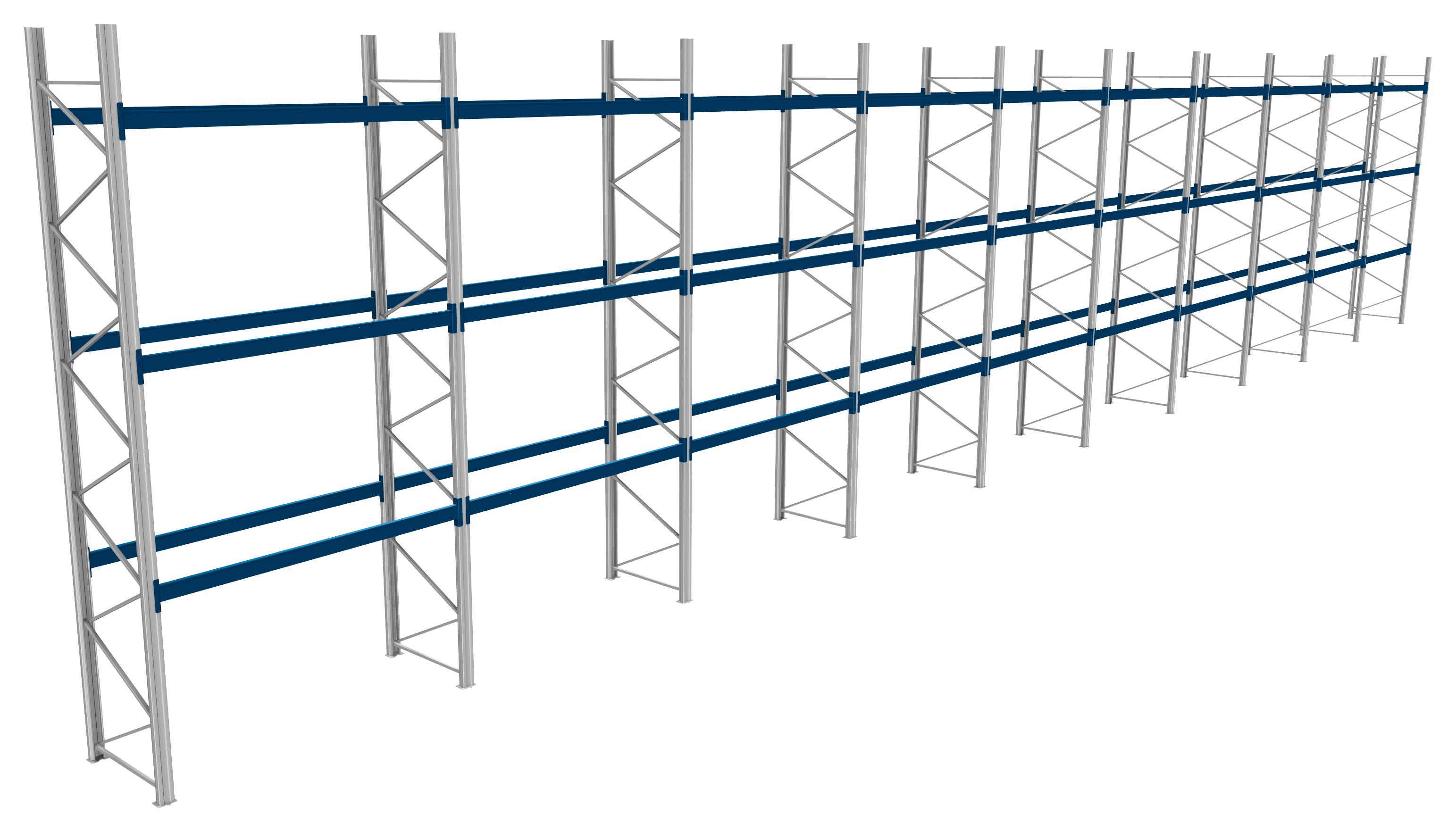 Palettenregale - 1000 kg Palettengewicht, Feldbreite 2700 mm