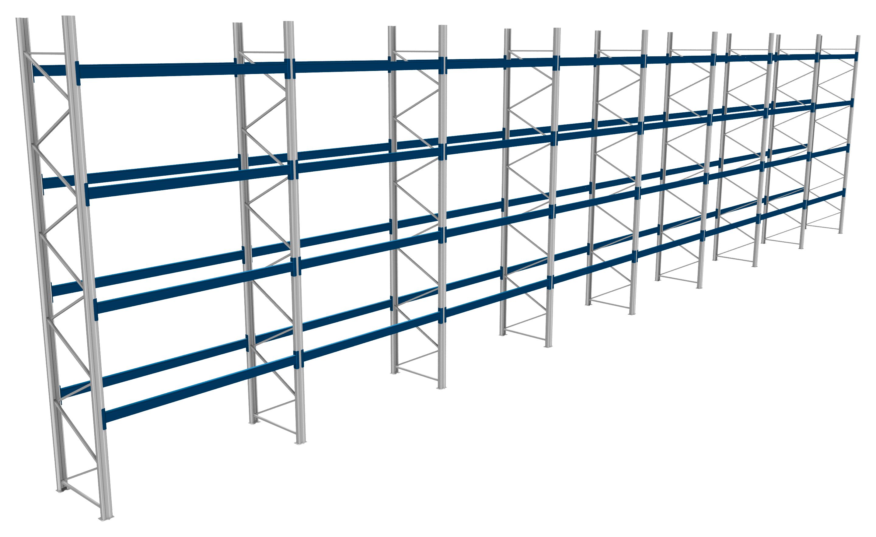 Palettenregale - 1000 kg Palettengewicht, Feldbreite 2700 mm